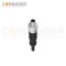 M9 Male Cable Connector-Straight Overmolded Cable,UL, PUR, black,Solder Connection,A code,