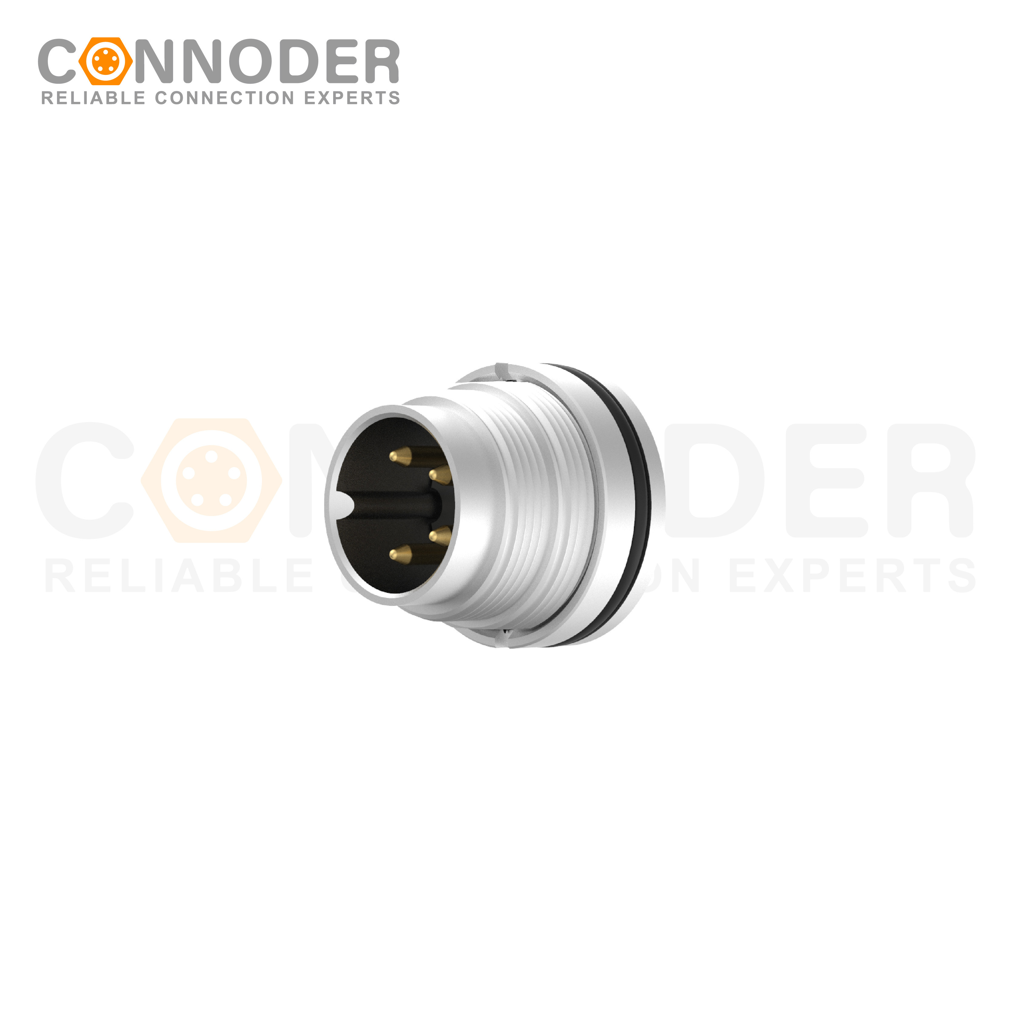 M16 Circular Connector Male 4PIN Front Fastened
