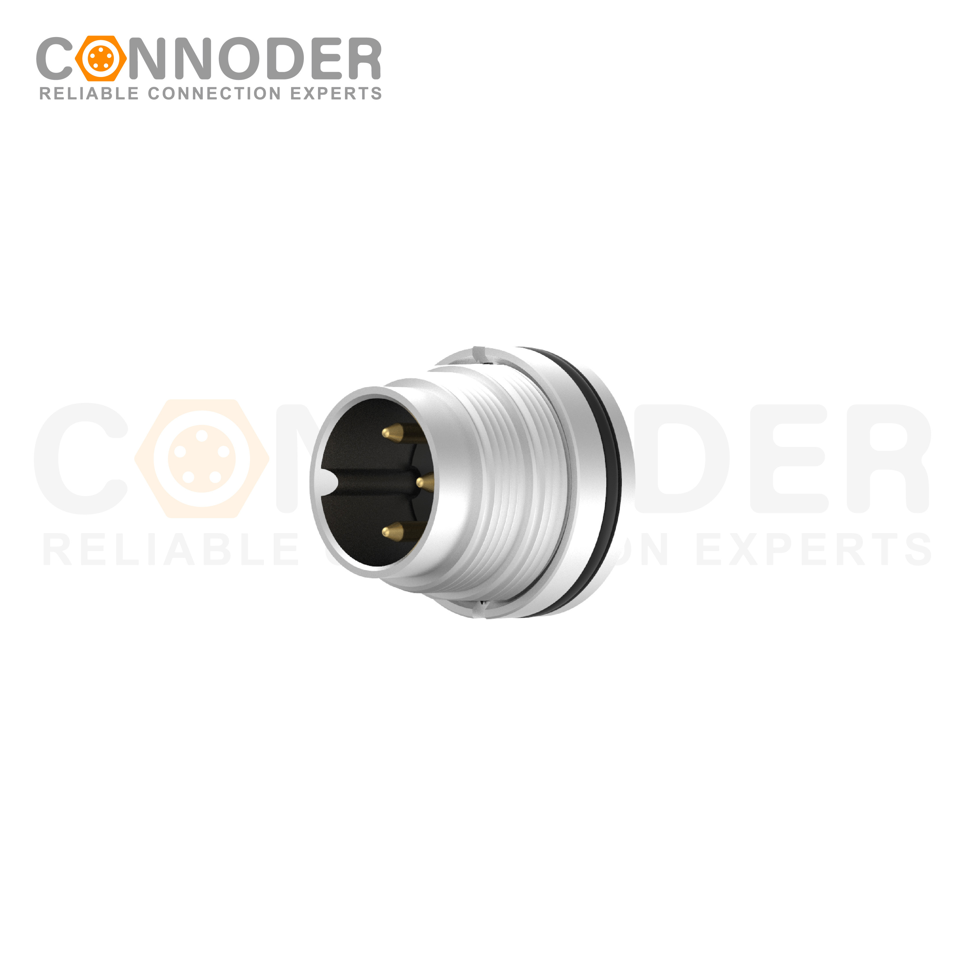 M16 Circular Connector Male 3PIN Front Fastened