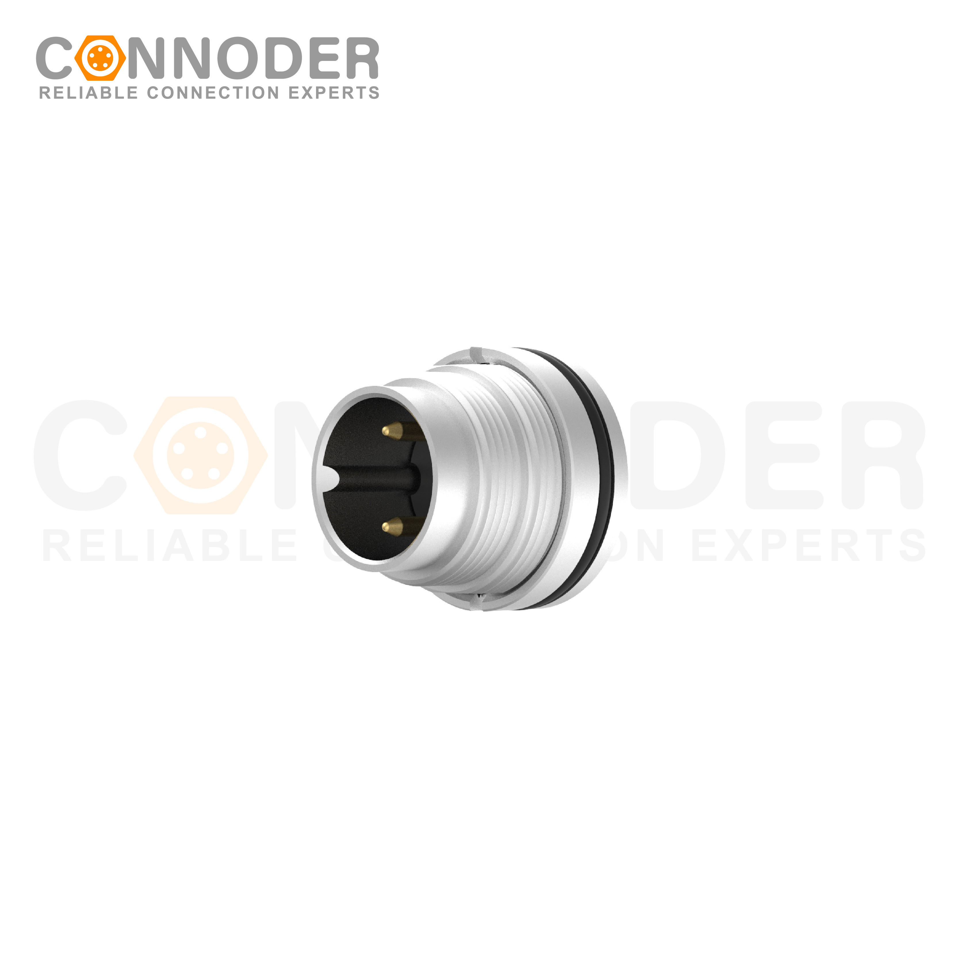 M16 Circular Connector Male 2PIN Front Fastened