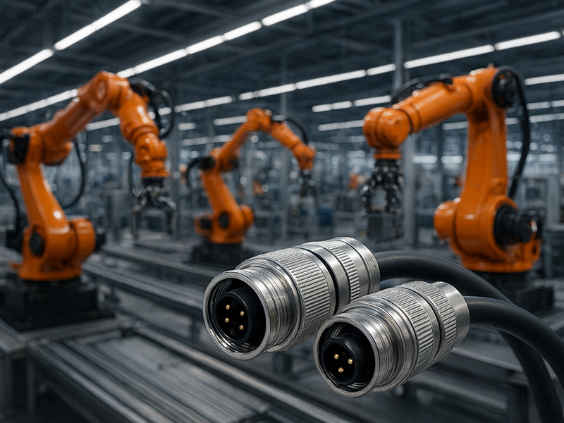 M16 circular connector industrial automation production