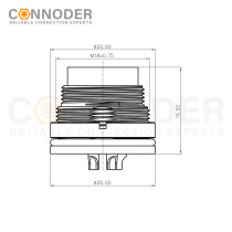 Wholesale M16 2-24 Pin Circular Connector | Rear Panel Mounted Welded Type Connector Ip67 Waterproof, Industrial Automation Signal Connector