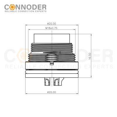 Wholesale M16 2-24 Pin Circular Connector | Rear Panel Mounted Welded Type Connector Ip67 Waterproof, Industrial Automation Signal Connector