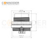 Wholesale M16 2-24 Pin Circular Connector | Male Rear Fastened Nuts Welded Install Waterproof Metal Industrial Circular Connectors
