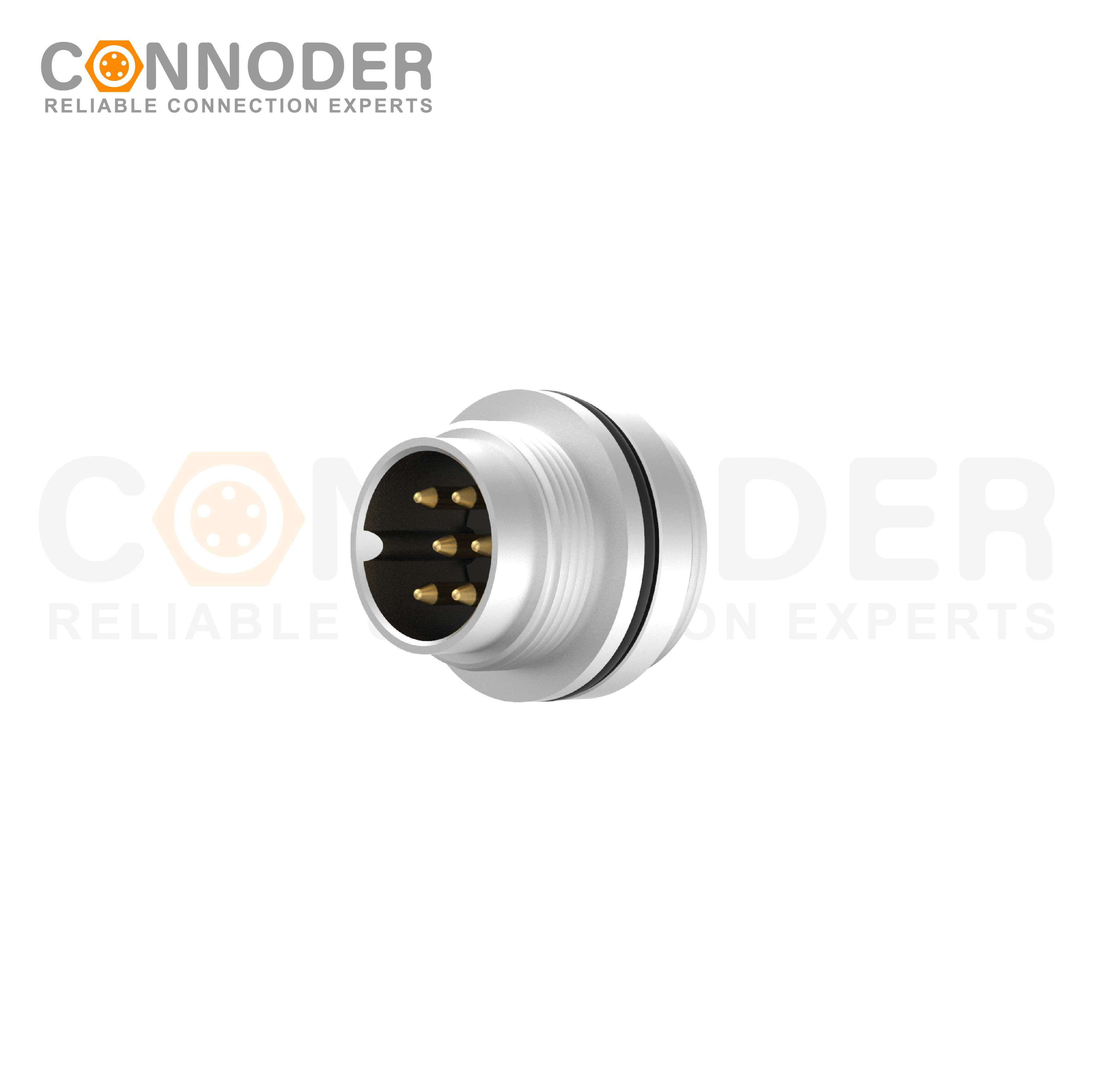 M16 circular connector 6PIN Female Front Fastened