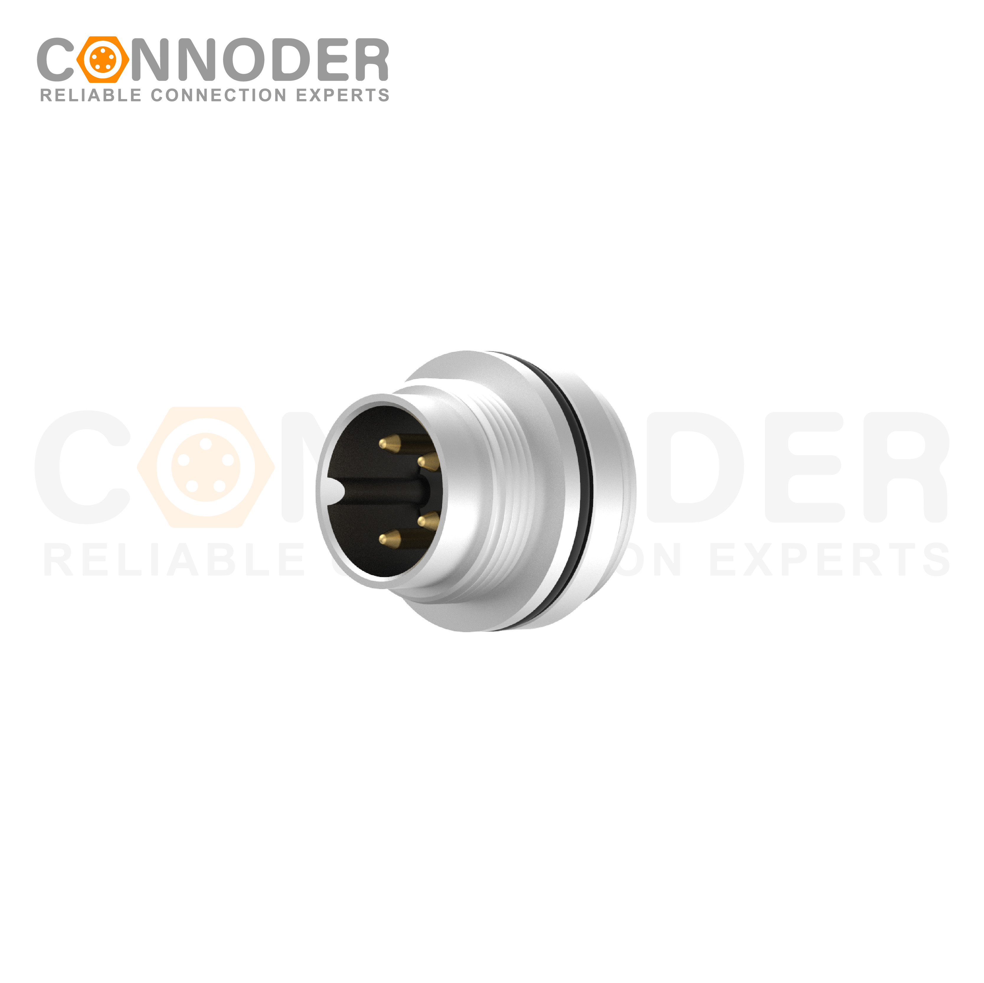 M16 circular connector 4PIN Female Front Fastened