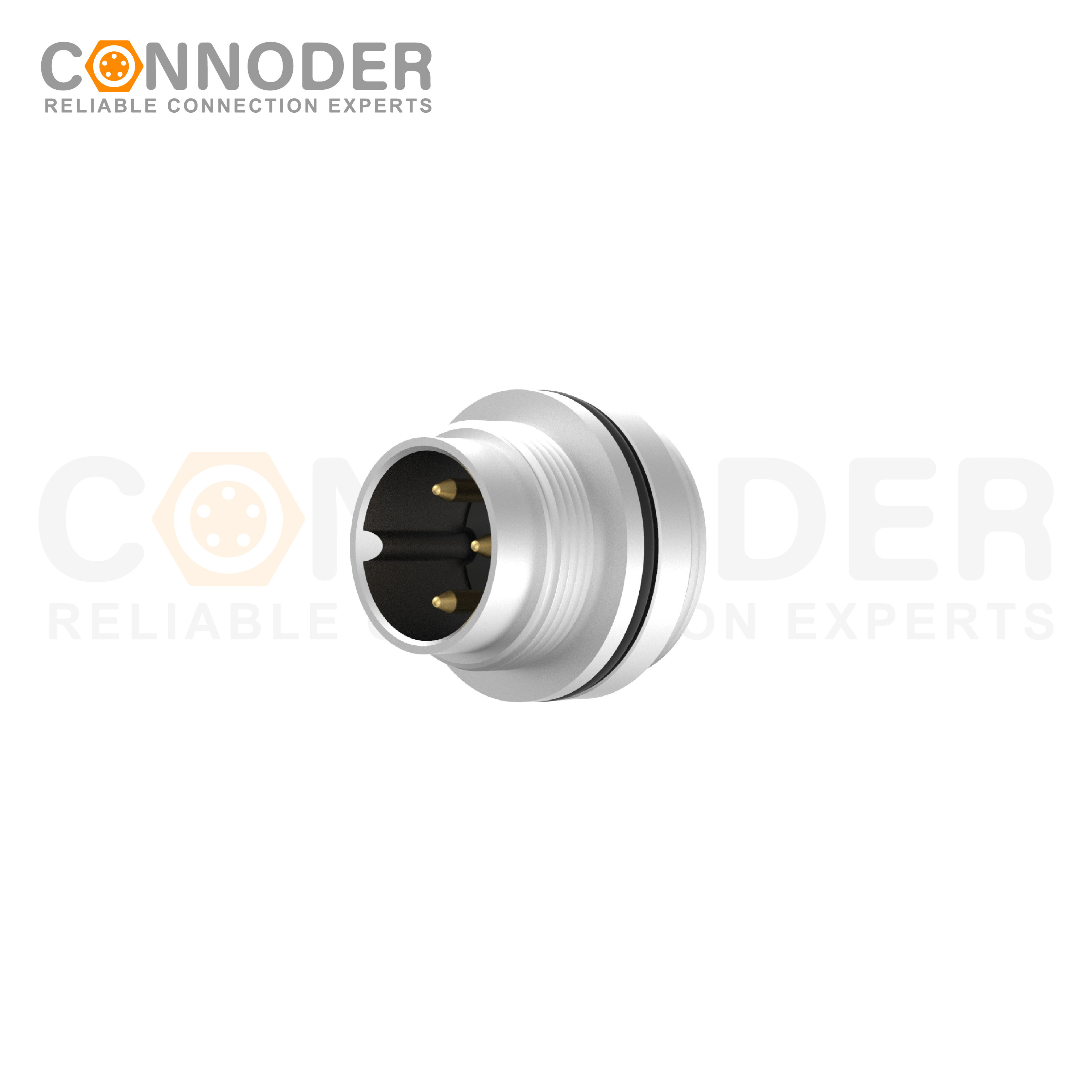 M16 circular connector 3PIN Female Front Fastened