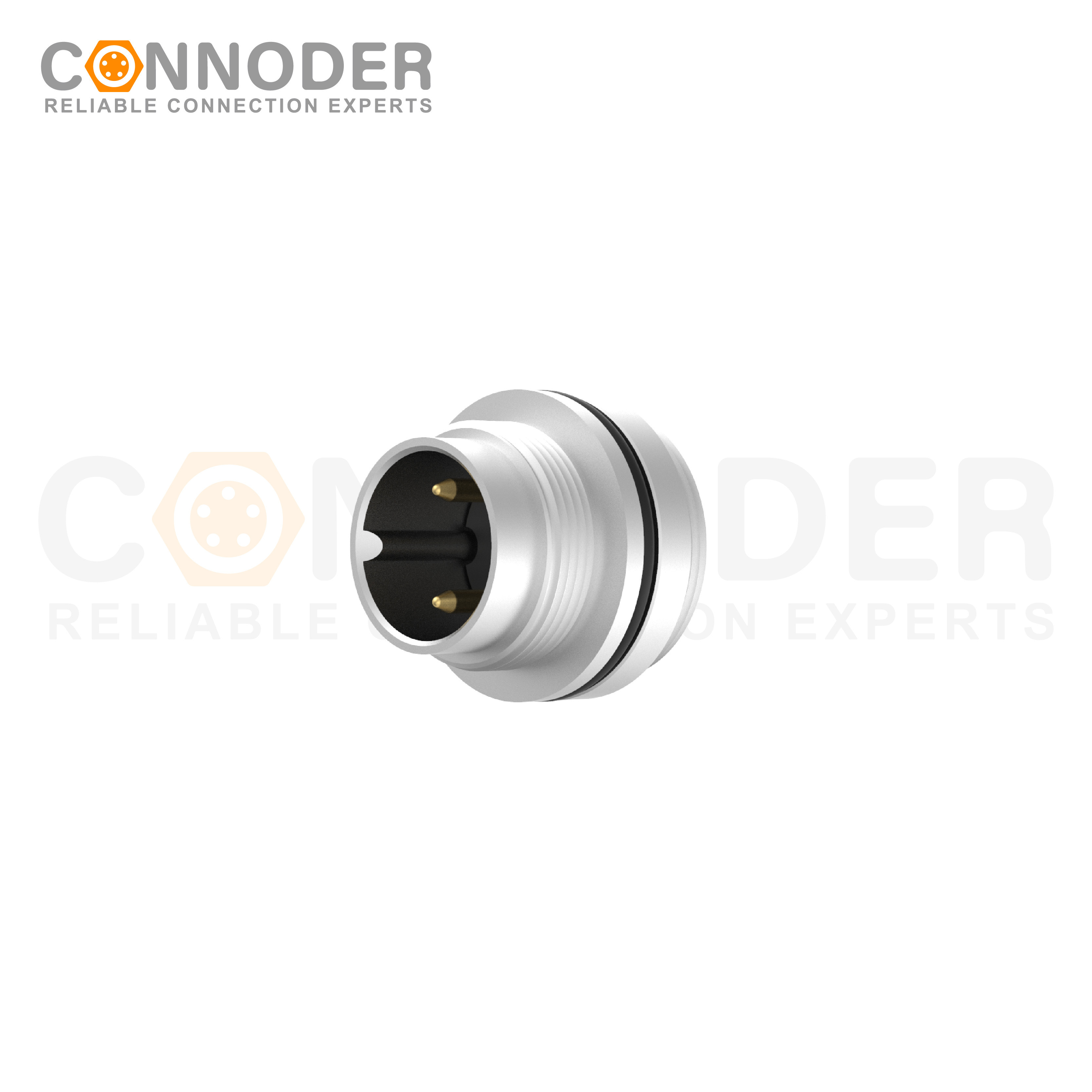 M16 circular connector 2PIN Female Front Fastened