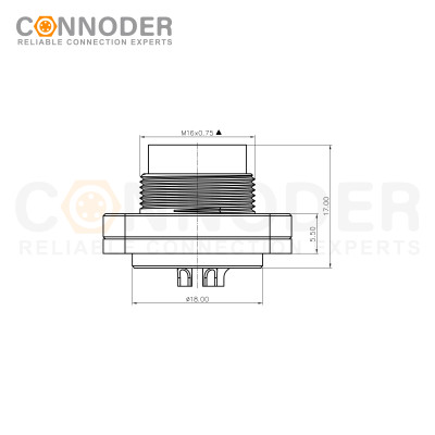 Wholesale M16 2-24 Pin Circular ConnectorSquare Flange Socket | IP67 Waterproof Solder Metal Type Connector Solder Type Male Female Plug