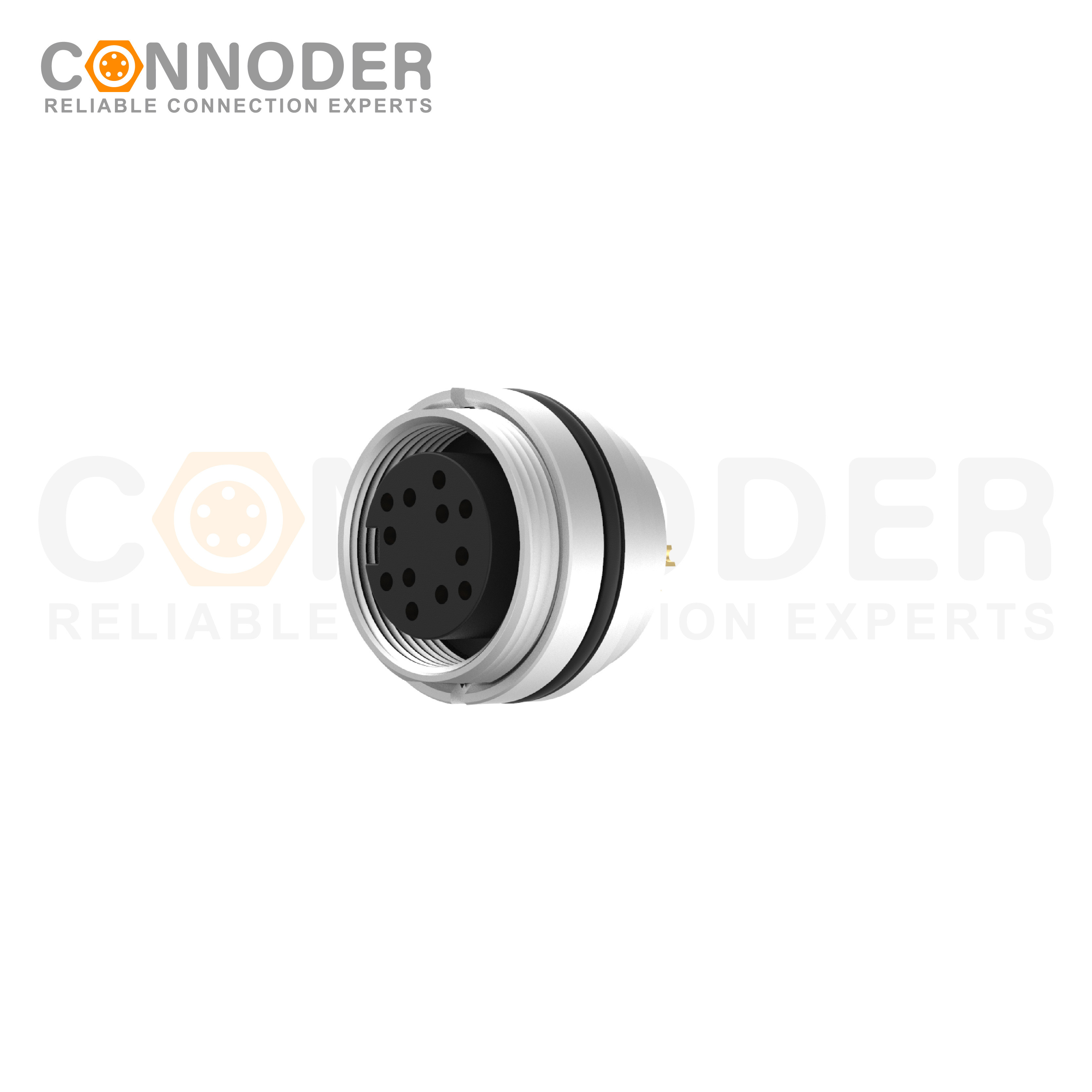M16 circular connector 12PIN Male Front Fastened