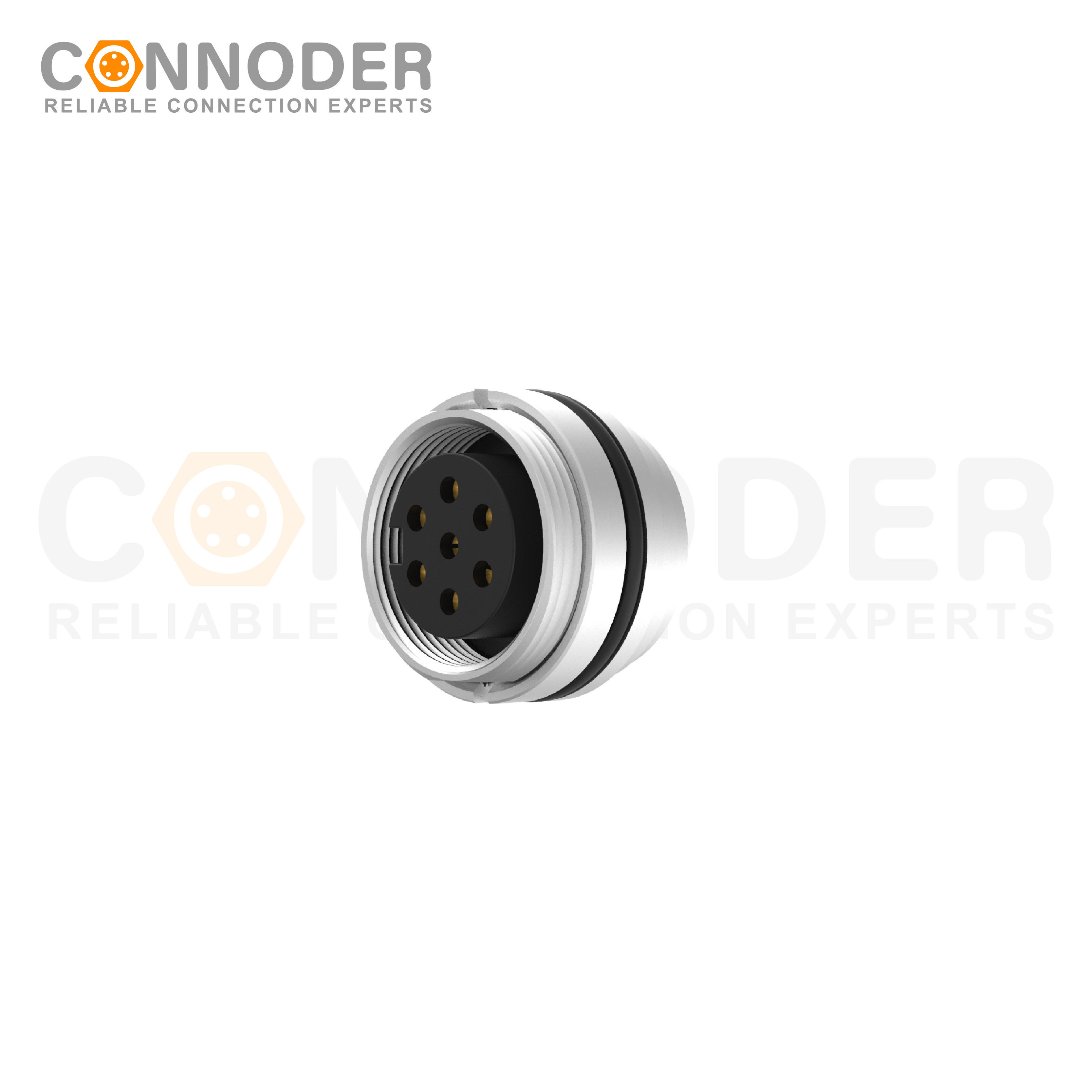 M16 circular connector 7PIN Male Front Fastened