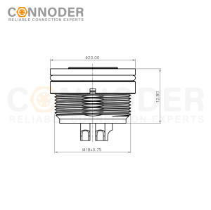 Wholesale M16 Female 2-24Pin Circular Connector | Plug Straight Solder Cable Rear Fastene Panel mount Connector(M18*0.75)