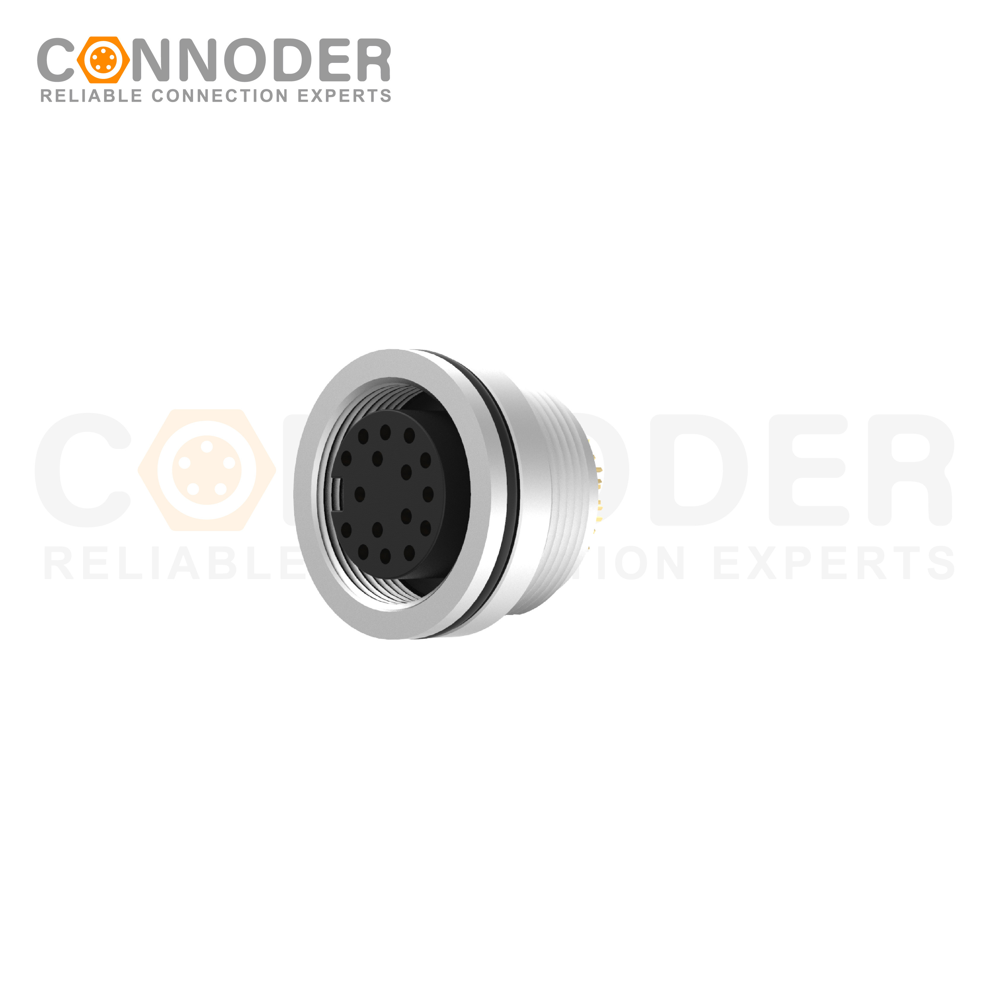 M16 circular connector 16PIN Female Rear Fastened