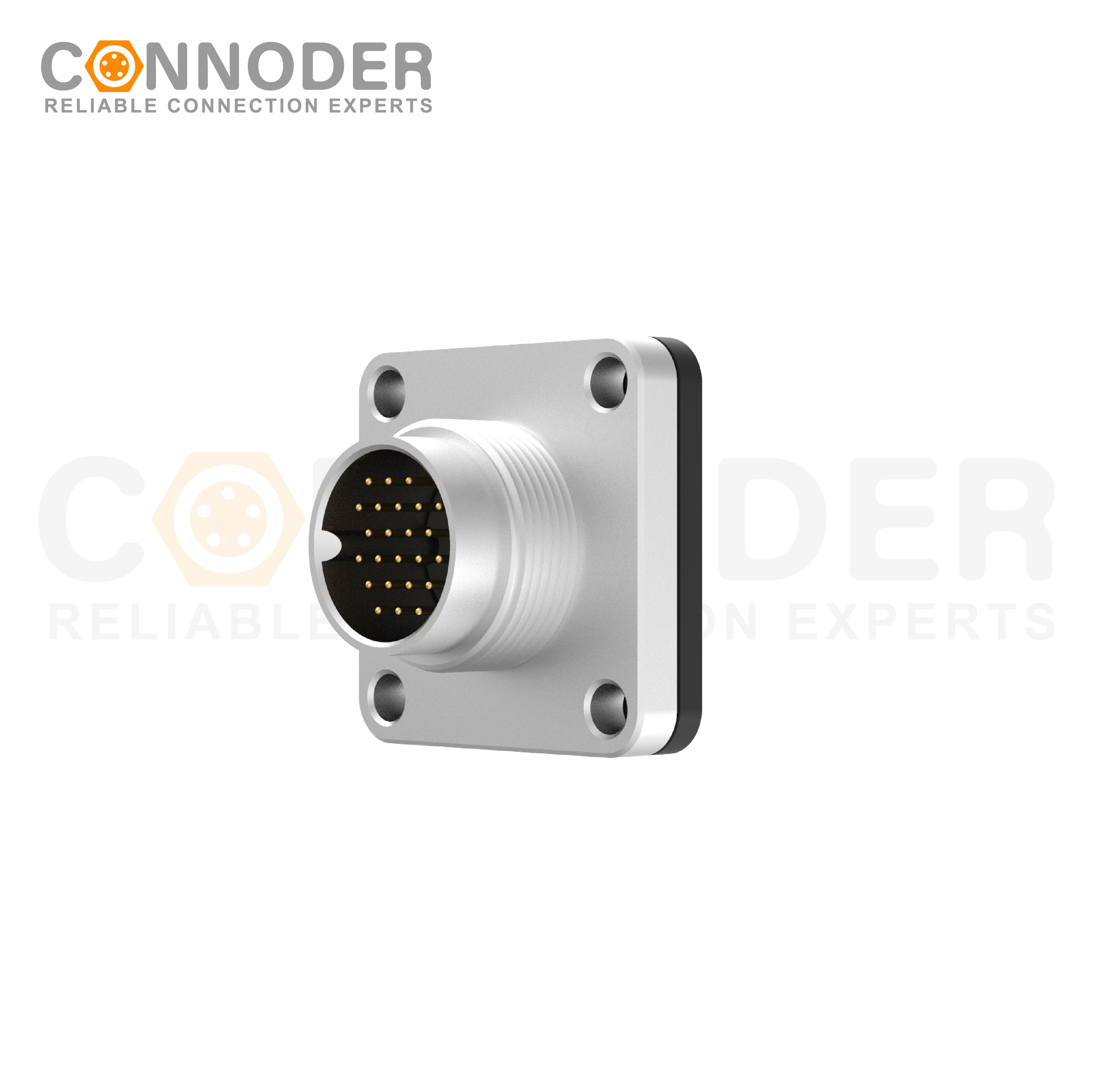 M16 Circular Connector Male 24PIN Front Fastened