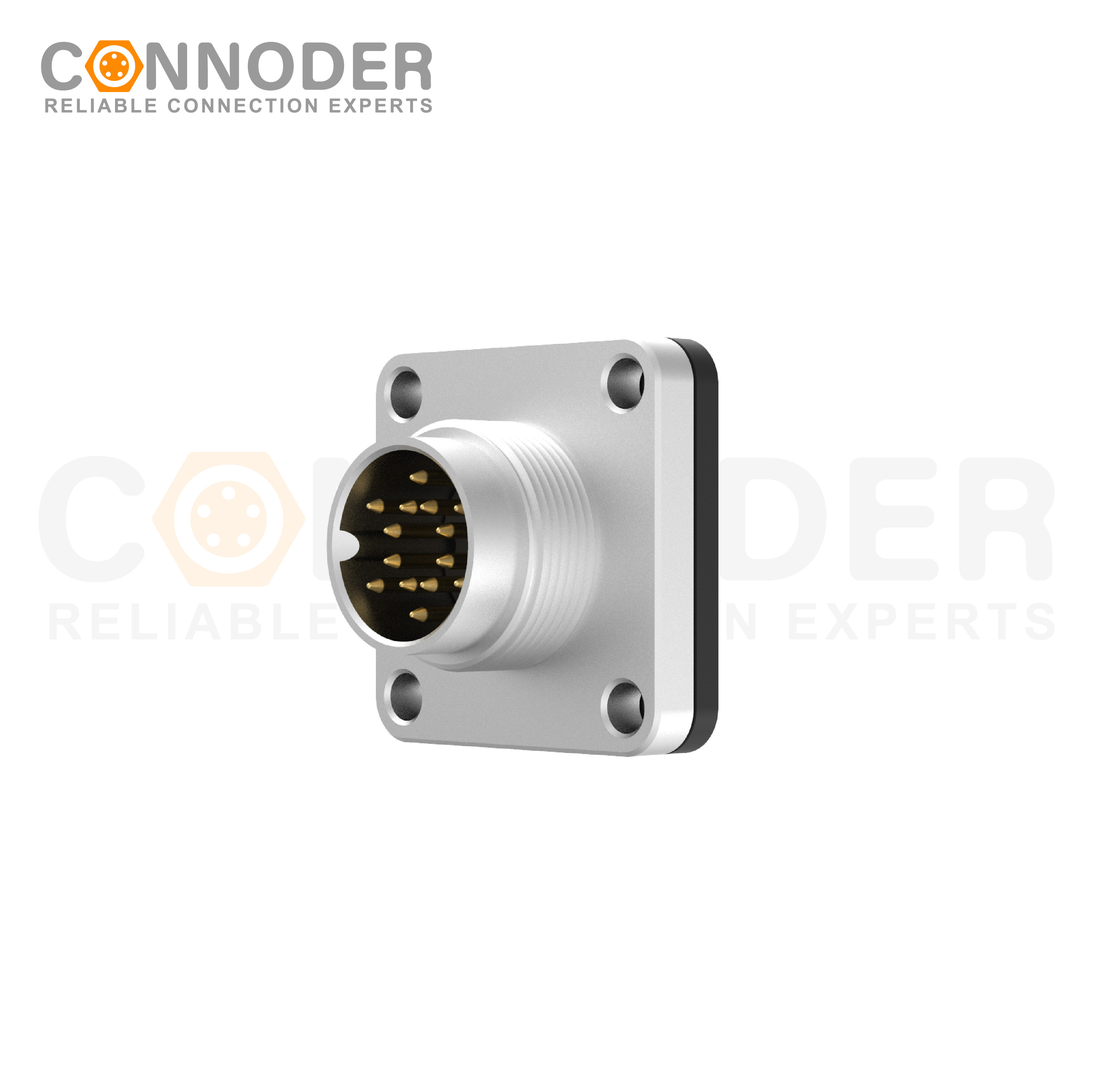 M16 Circular Connector Male 14PIN Front Fastened