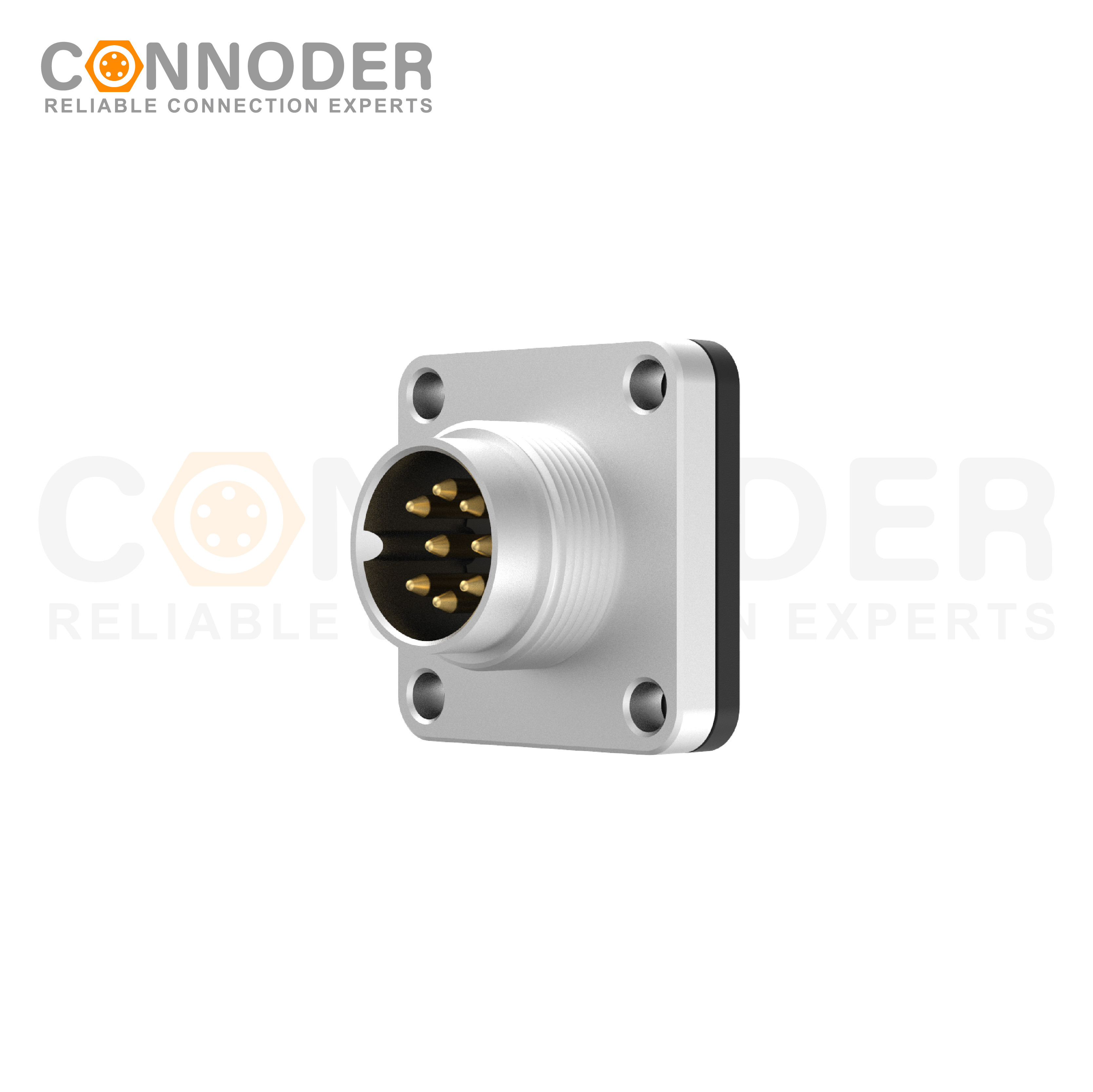 M16 Circular Connector Male 8PIN Front Fastened