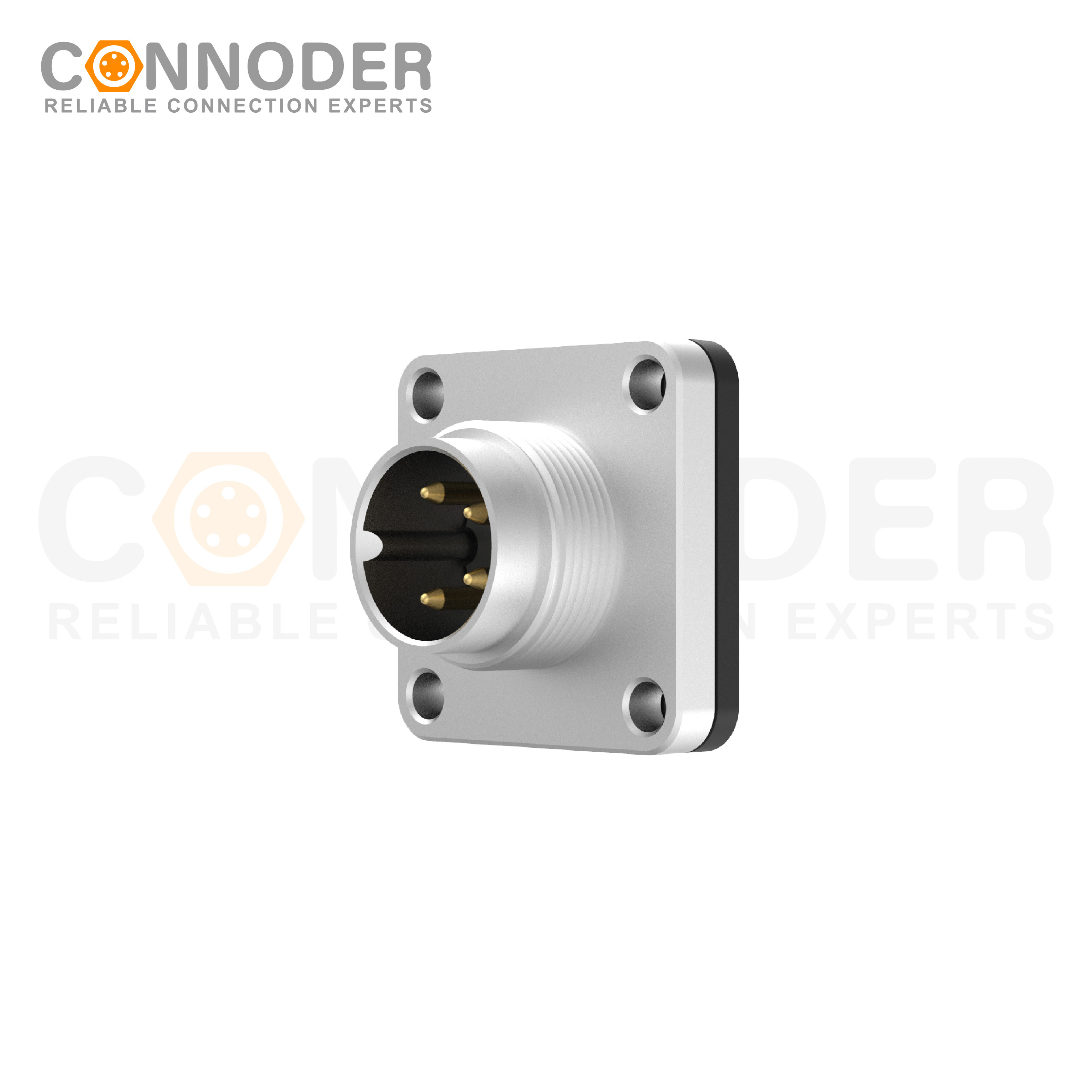 M16 Circular Connector Male 4PIN Front Fastened