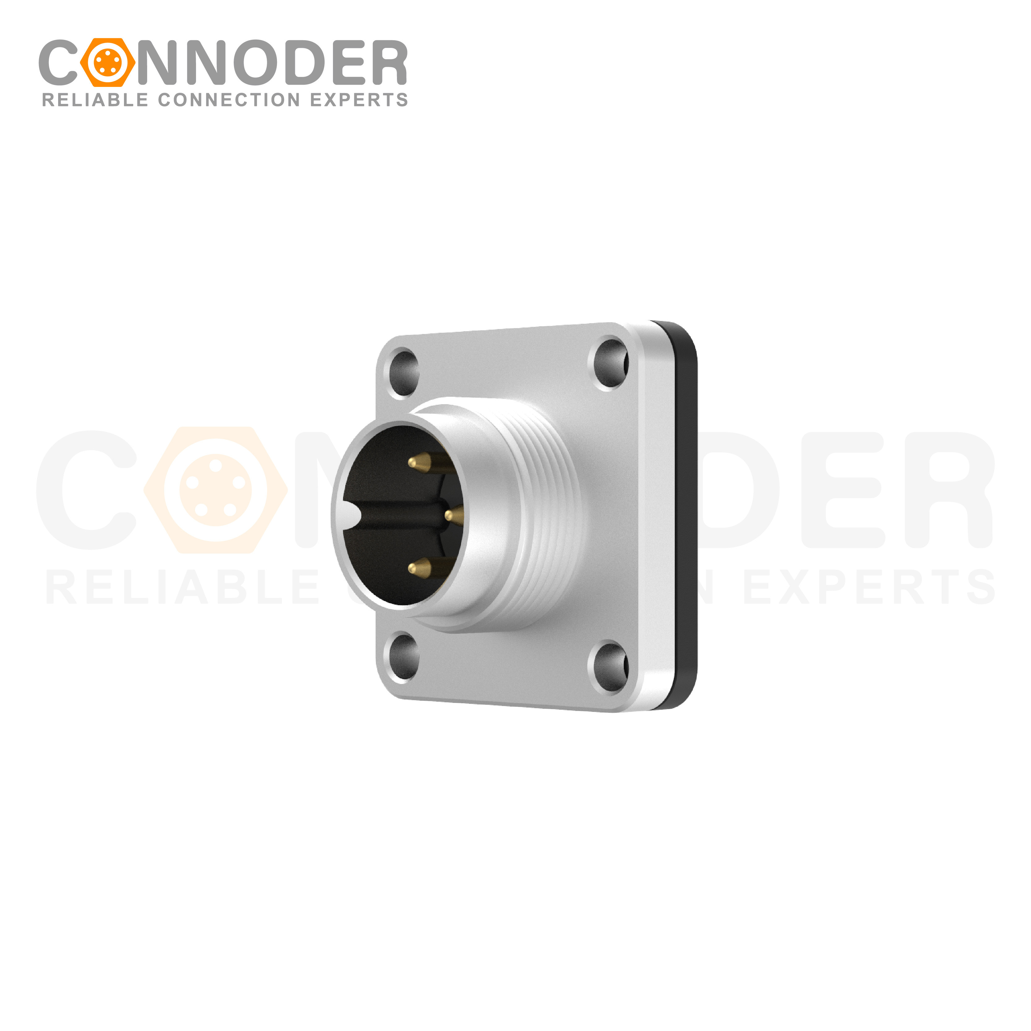 M16 Circular Connector Male 3PIN Front Fastened