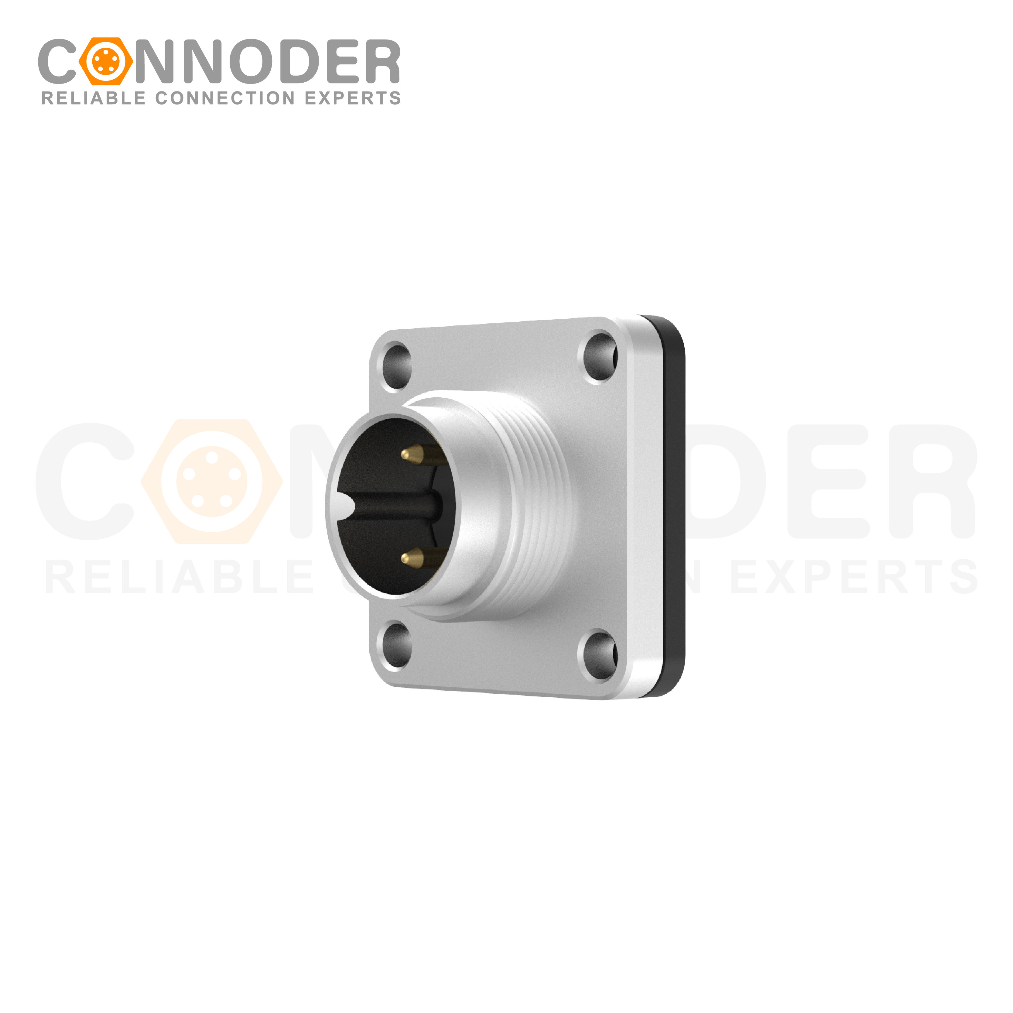 M16 Circular Connector Male 2PIN Front Fastened