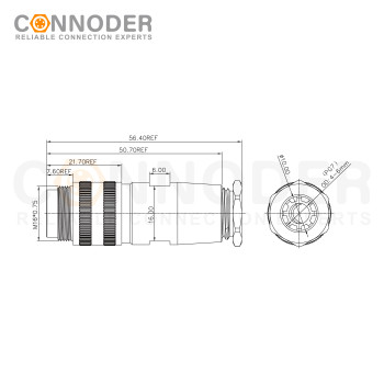 Wholesale M16 Male 2-24 Pin Circular Connector | Field Assembly Type,Solder Connection, Straight Metal Assembled , Ip67 Waterproof