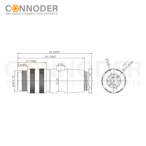 Wholesale M16 Male 2-24 Pin Circular Connector | Field Assembly Type,Solder Connection, Straight Metal Assembled , Ip67 Waterproof