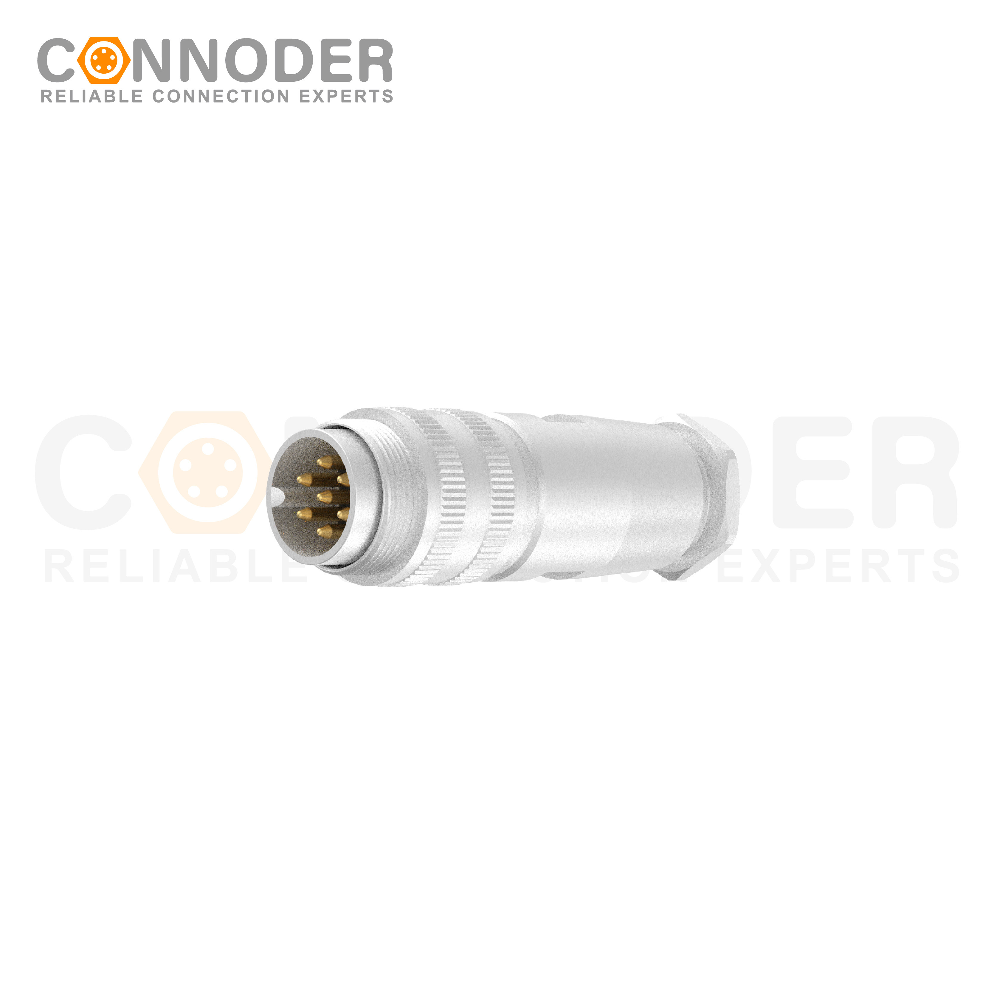 M16 Female Straight Solder Circular Connector 7PIN