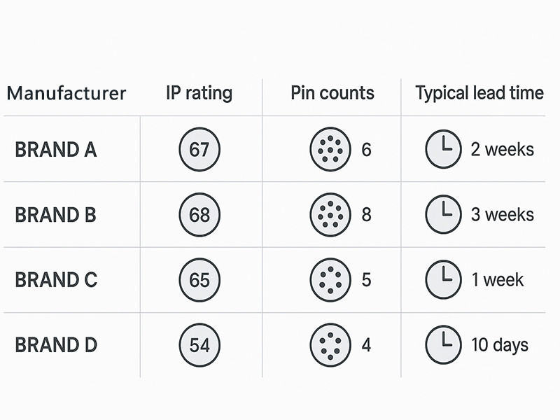 M16 Circular Connector Specification Comparison