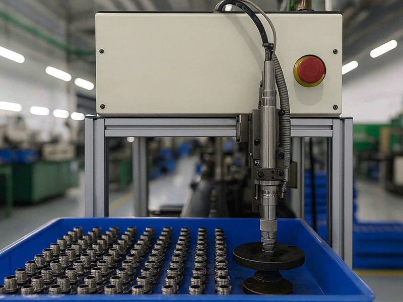 The scene where Connoder produces M12 connectors in its Chinese factory