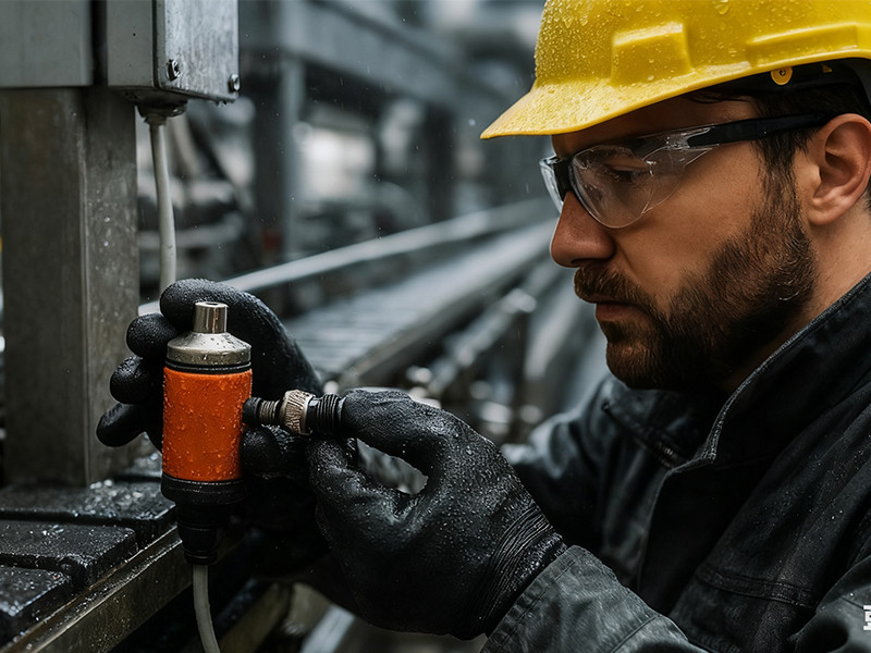 Installation of M12 circular connector