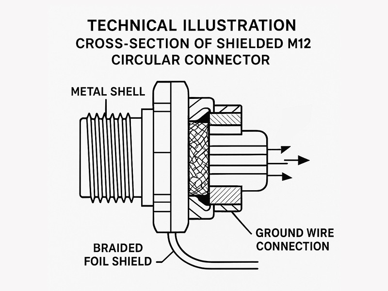 High-Precision Metal M12 Shell