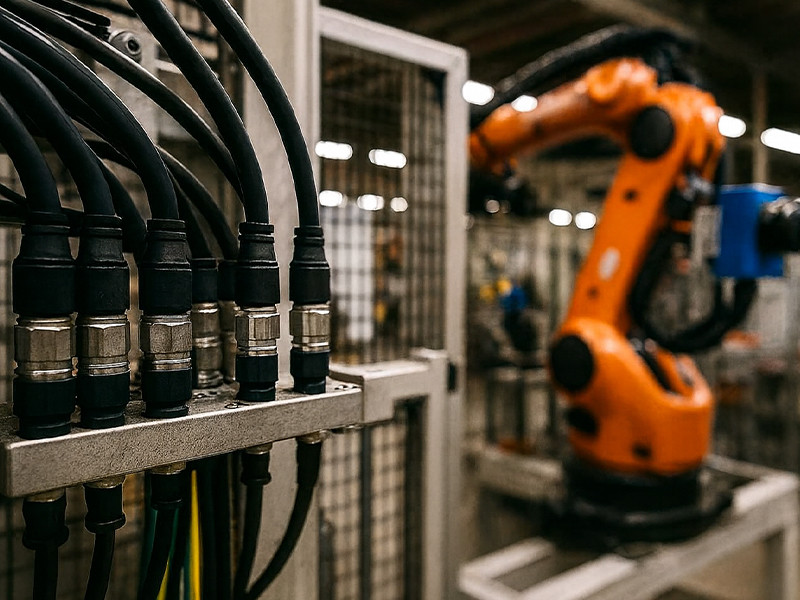 Waterproof Rugged M12 Cable Assembly