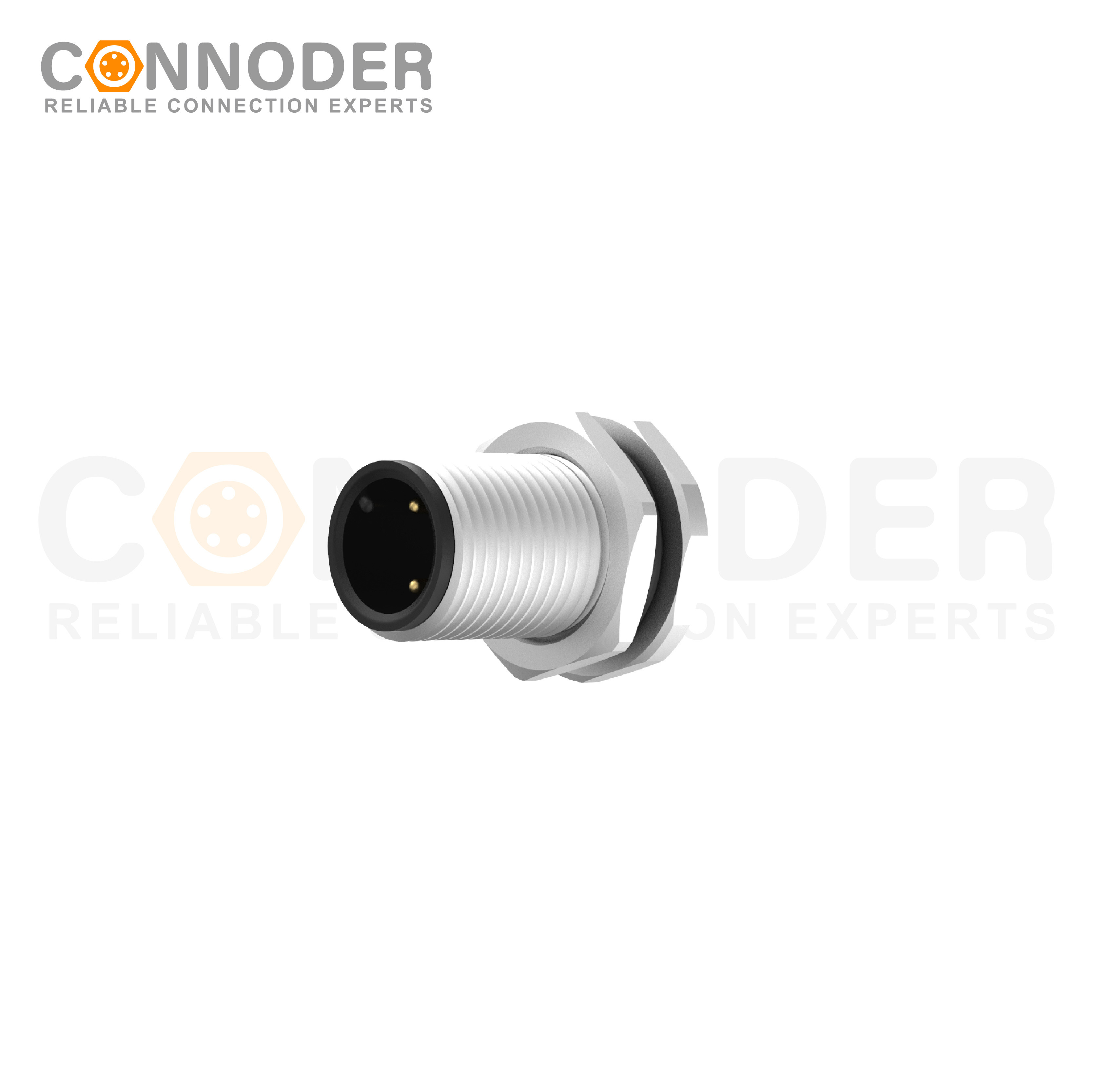 M12 Male 2 Pin Circular Connector