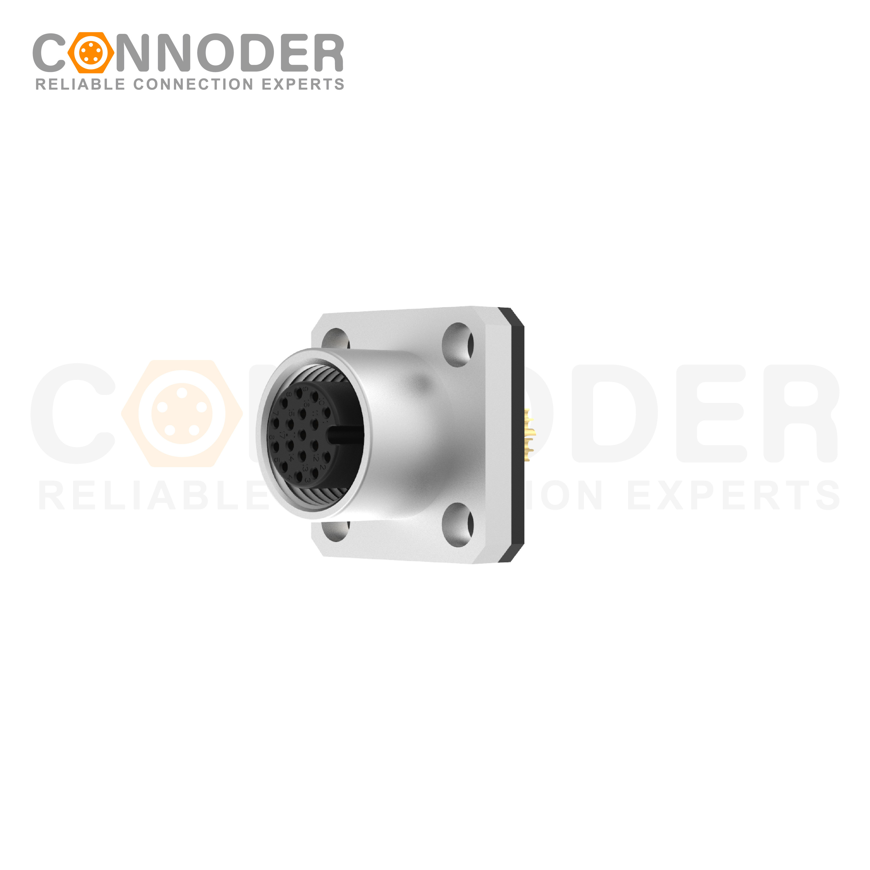 M12 A 17 Pin Circular Connector