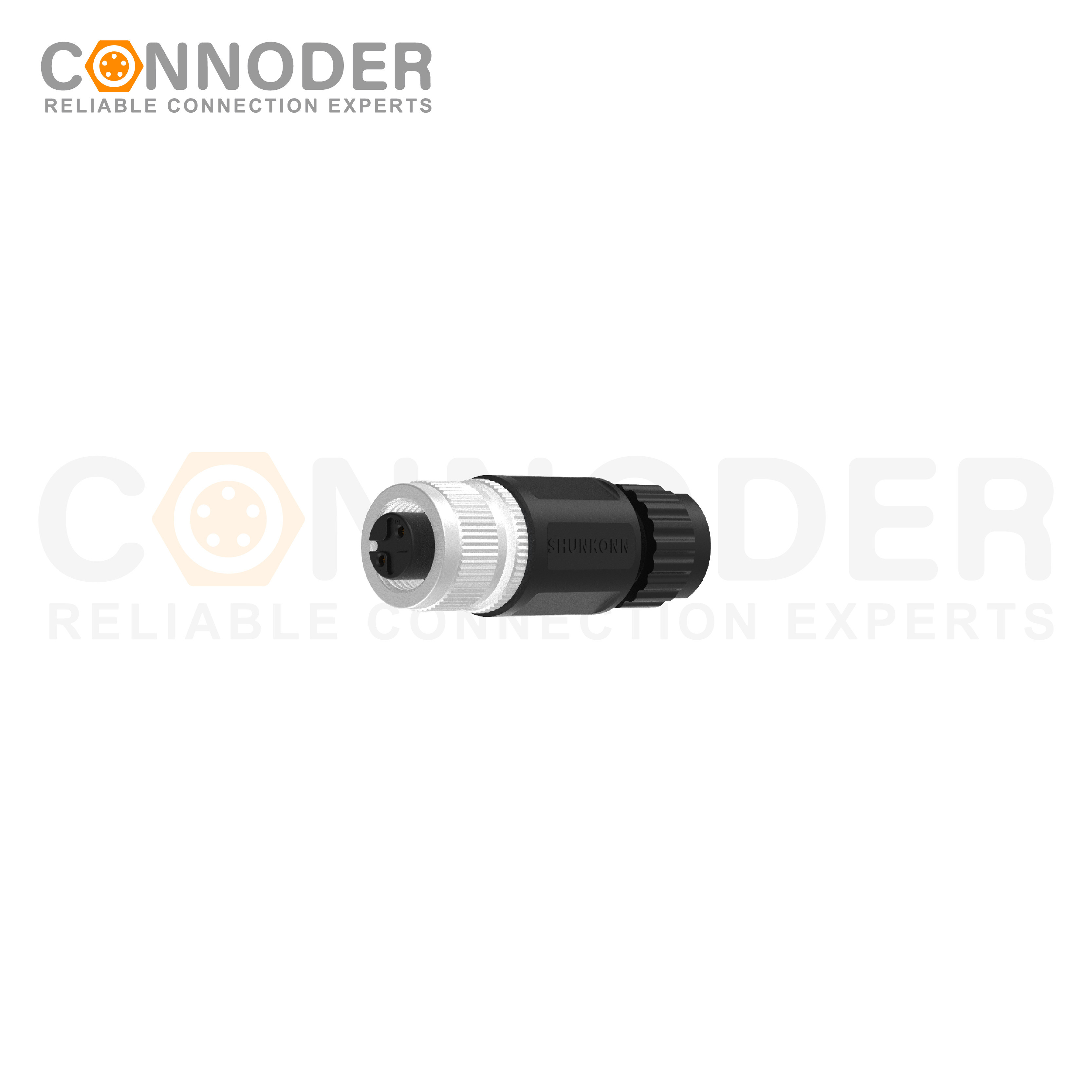 M12 A Female 2 Pin Circular Connector