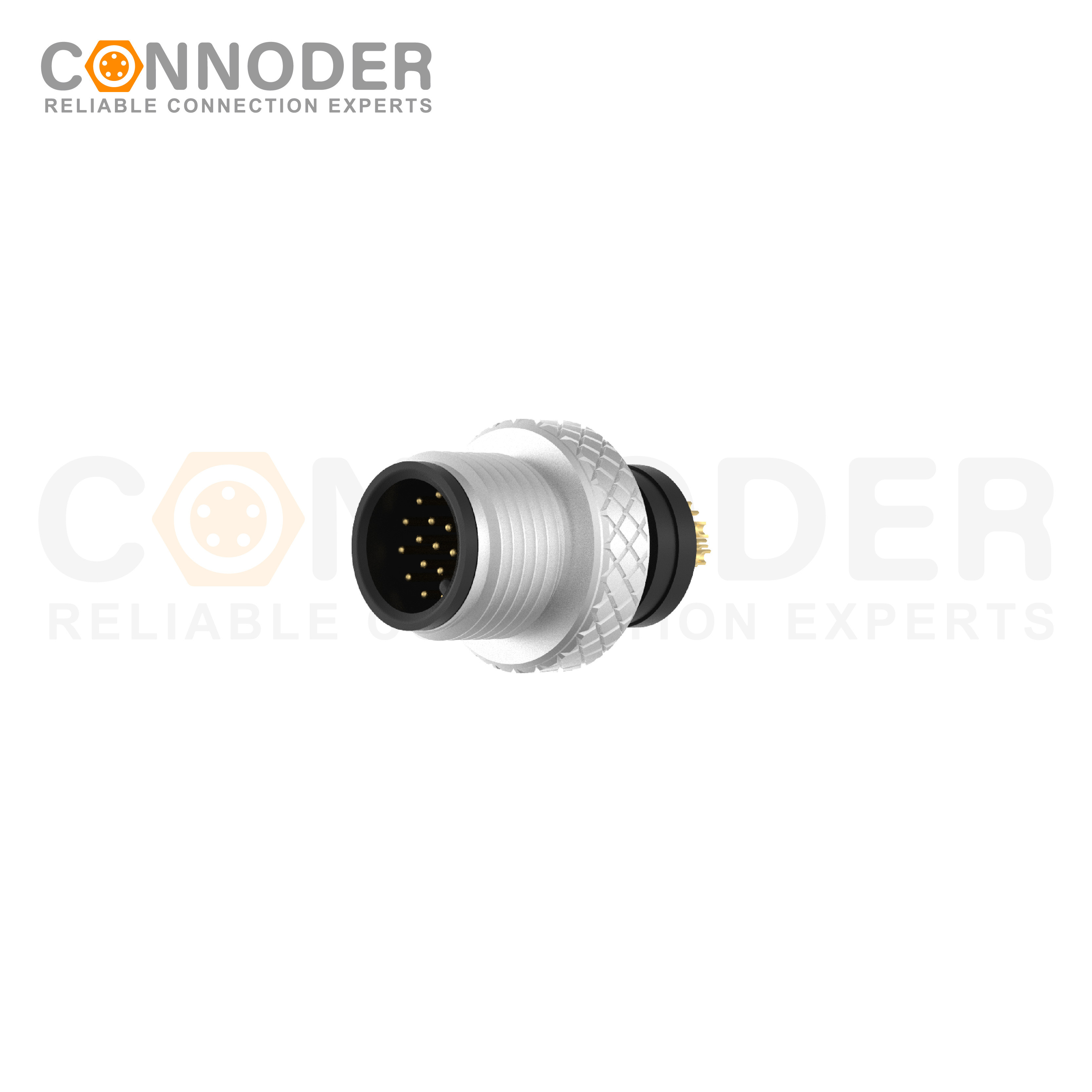 M12 A Male 17 Pin Circular Connector