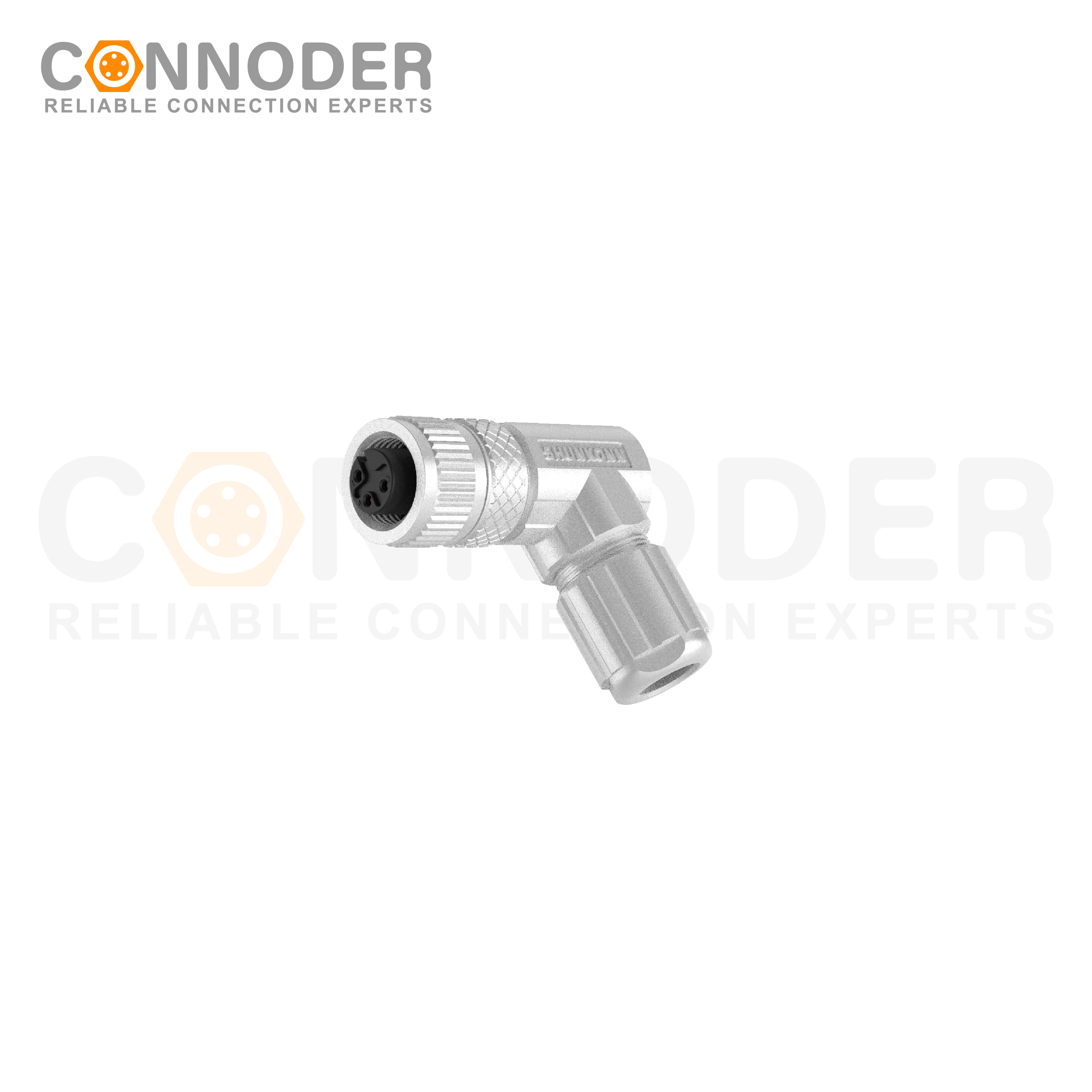 M12 A Female 3 Pin Circular Connector