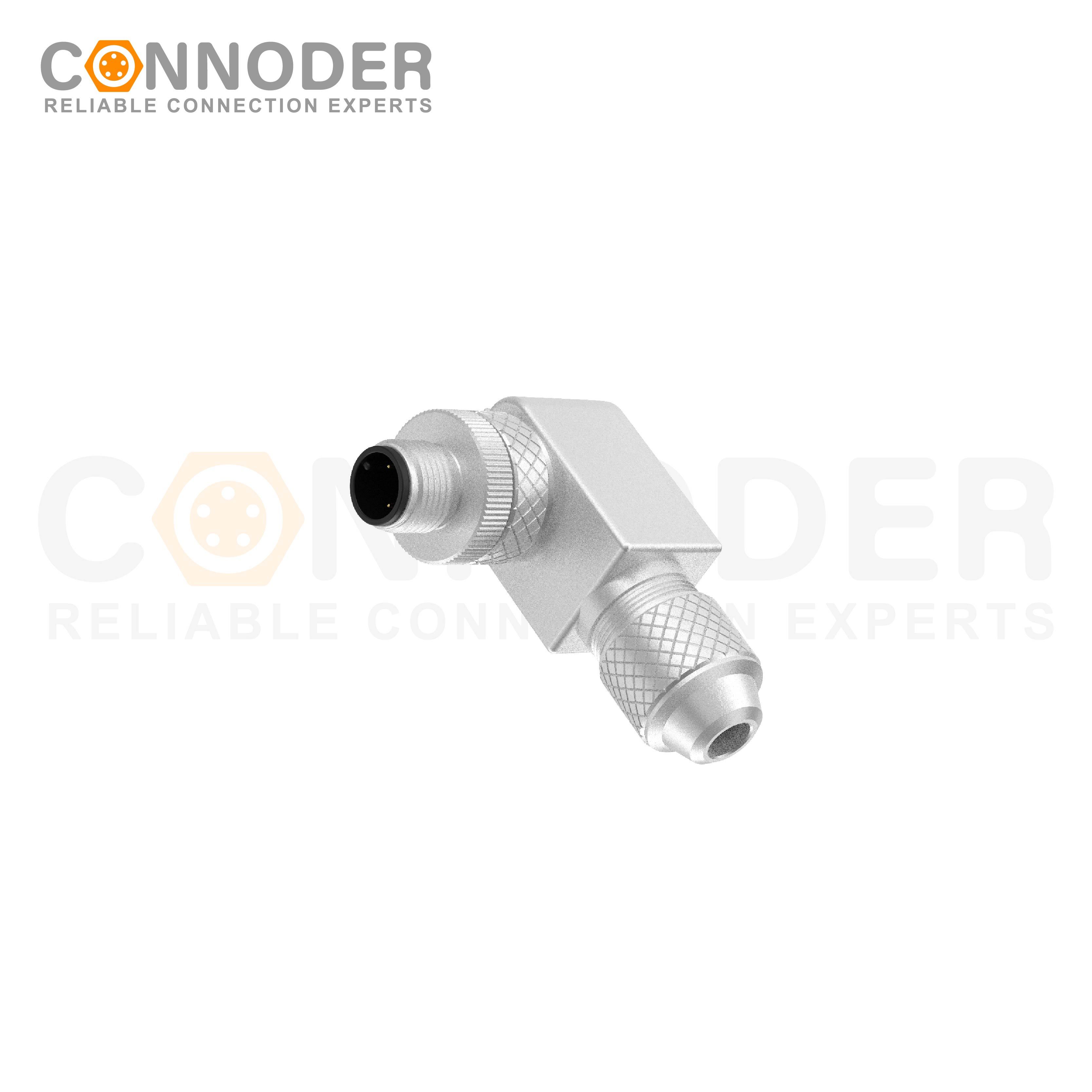 M12 A Male 2 Pin Circular Connector