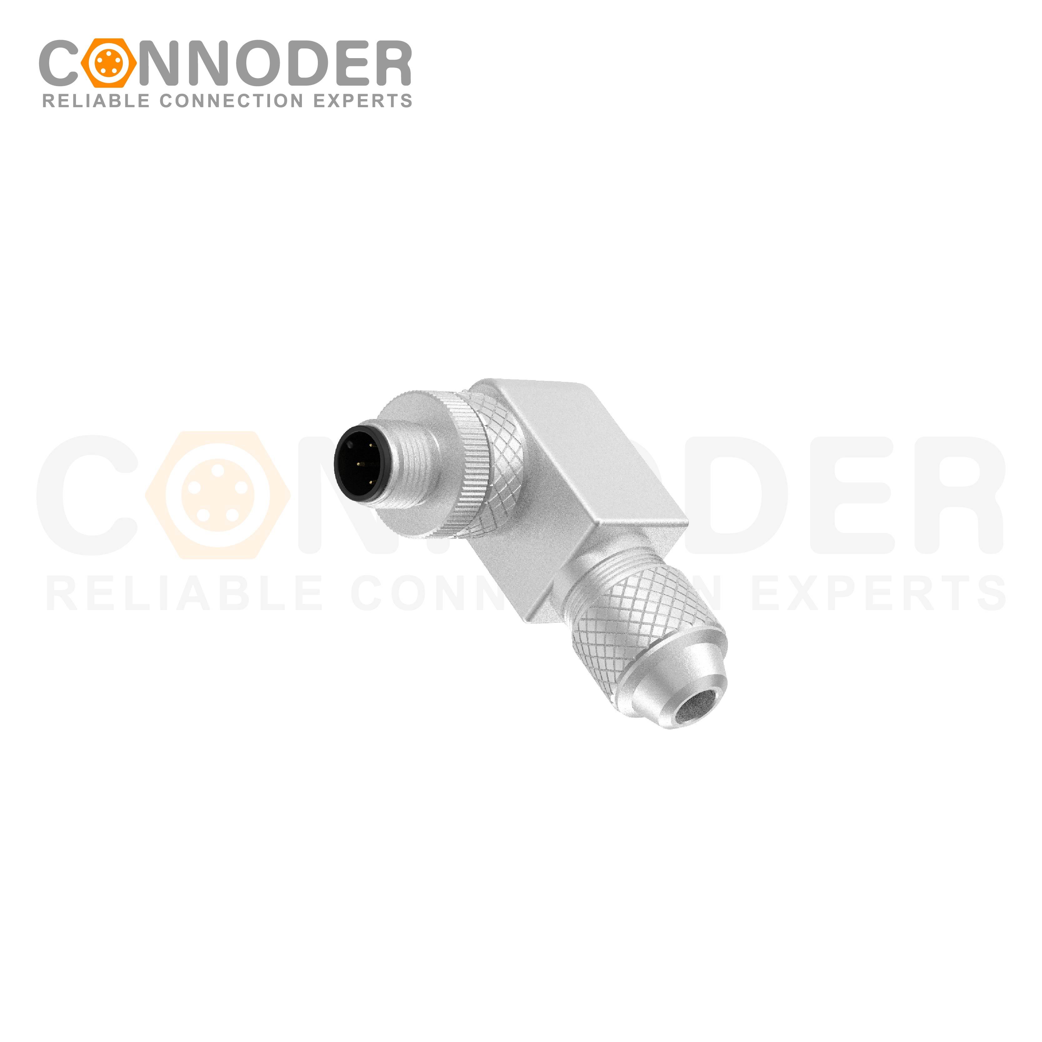 M12 A Male 4 Pin Circular Connector