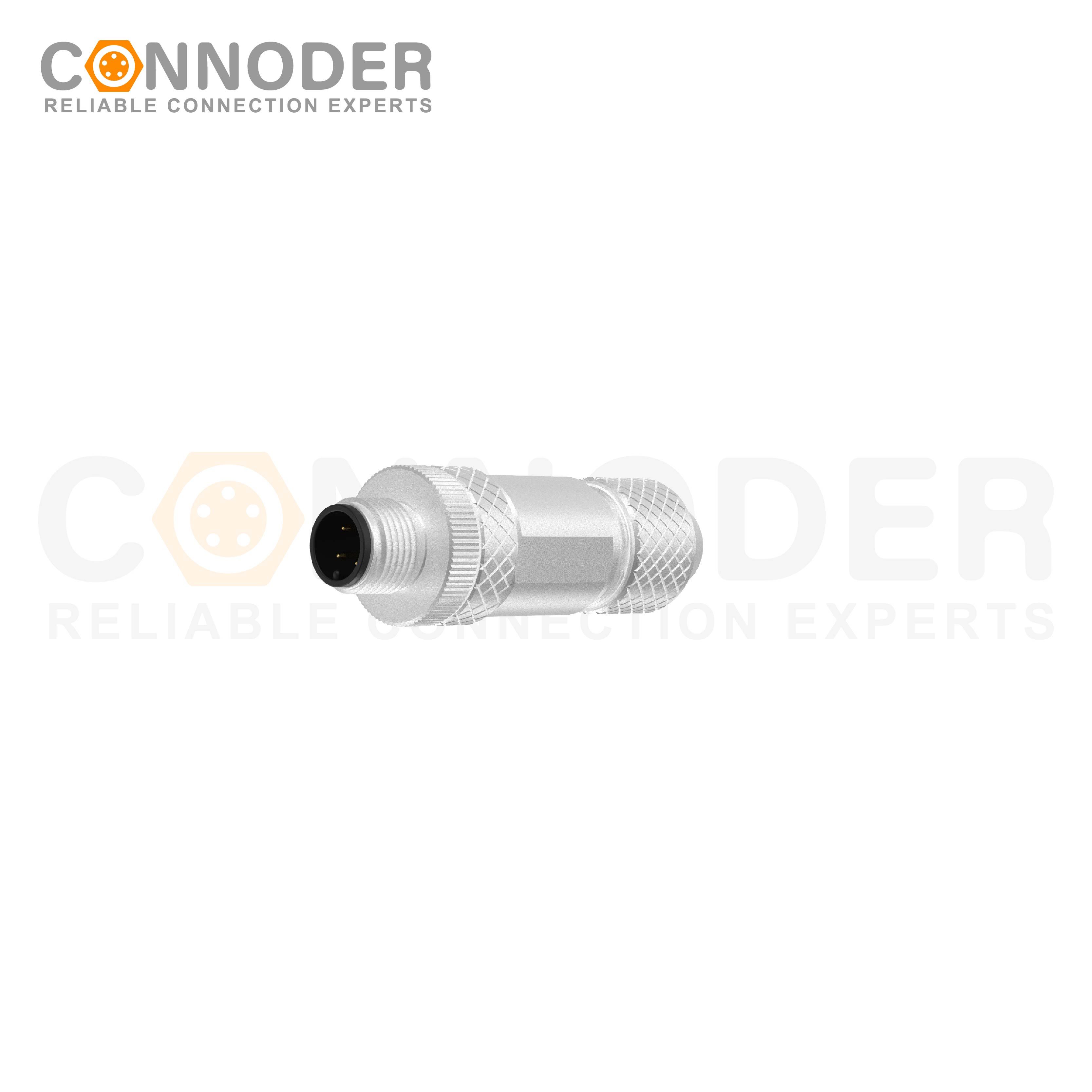 M12 A Male 4 Pin Circular Connector