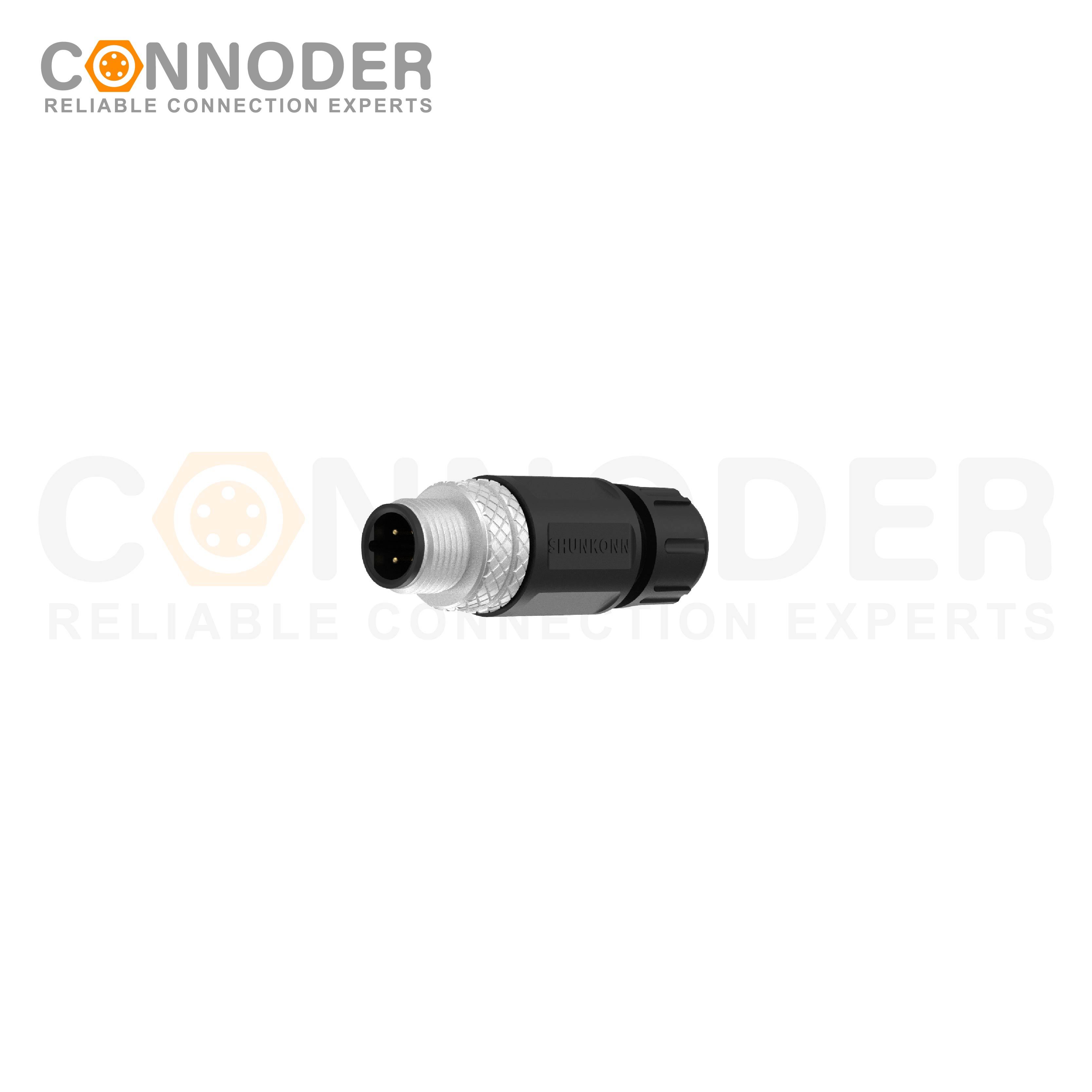 M12 B Male 4 Pin Circular Connector