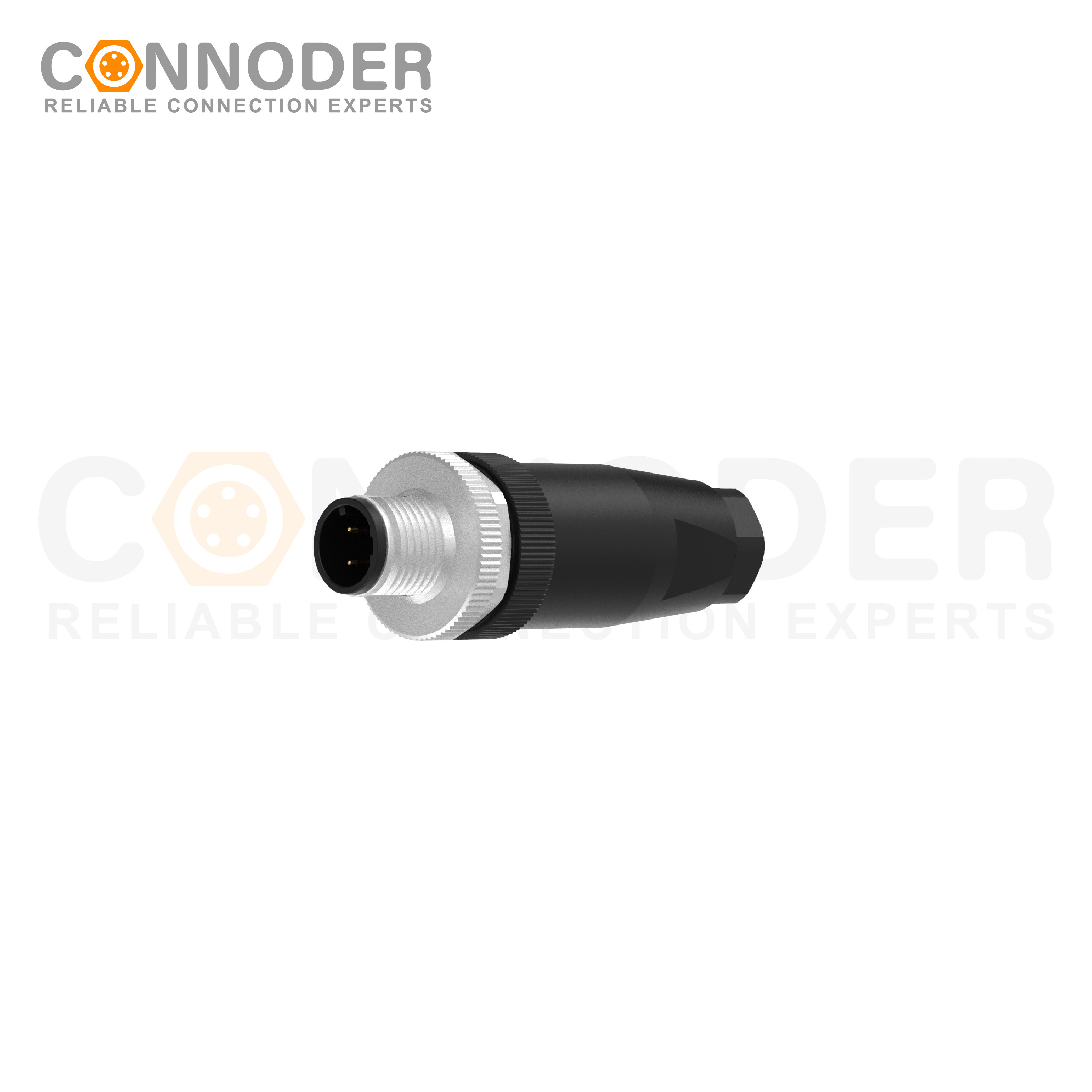 M12 D Male 4 Pin Circular Connector