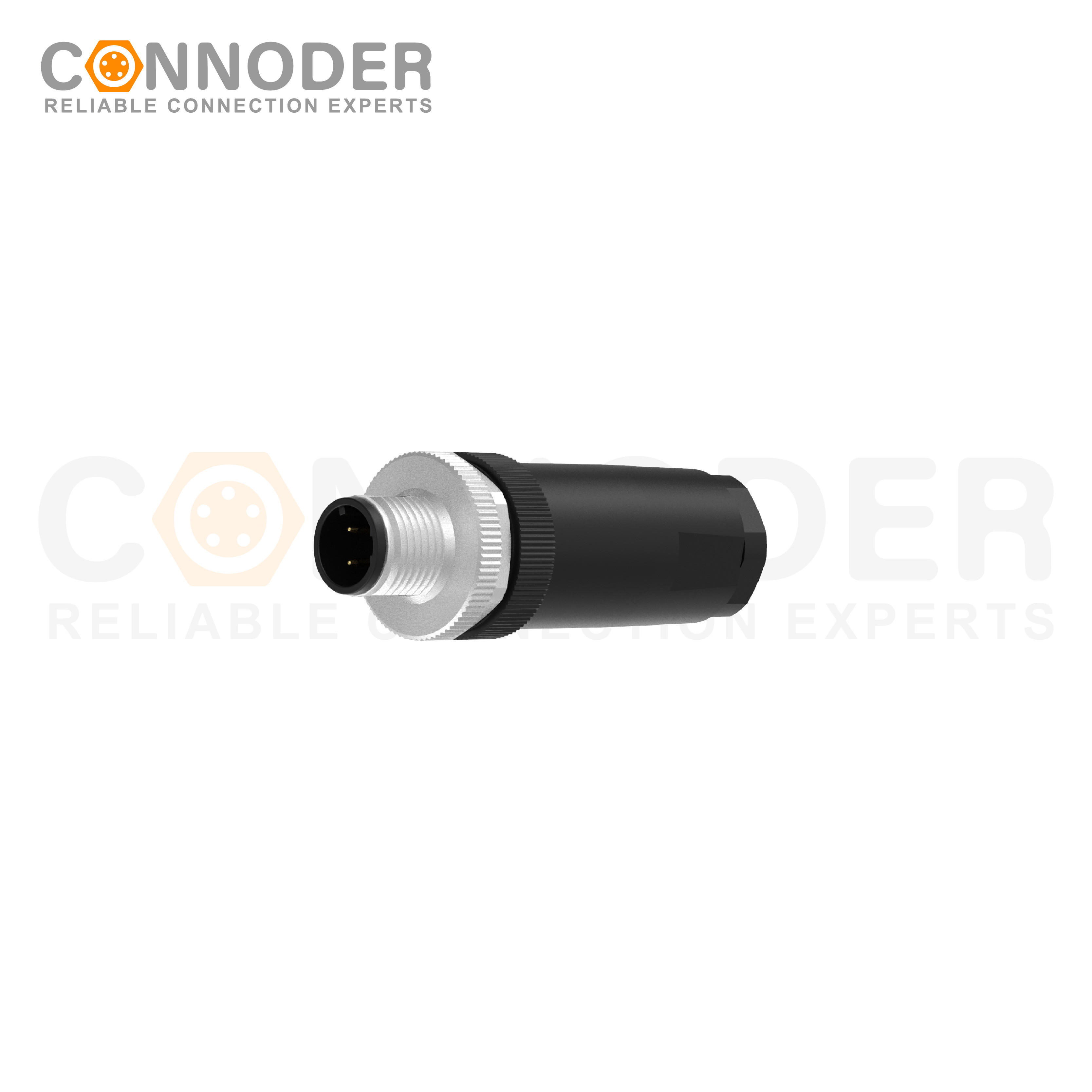 M12 D Male 4 Pin Circular Connector