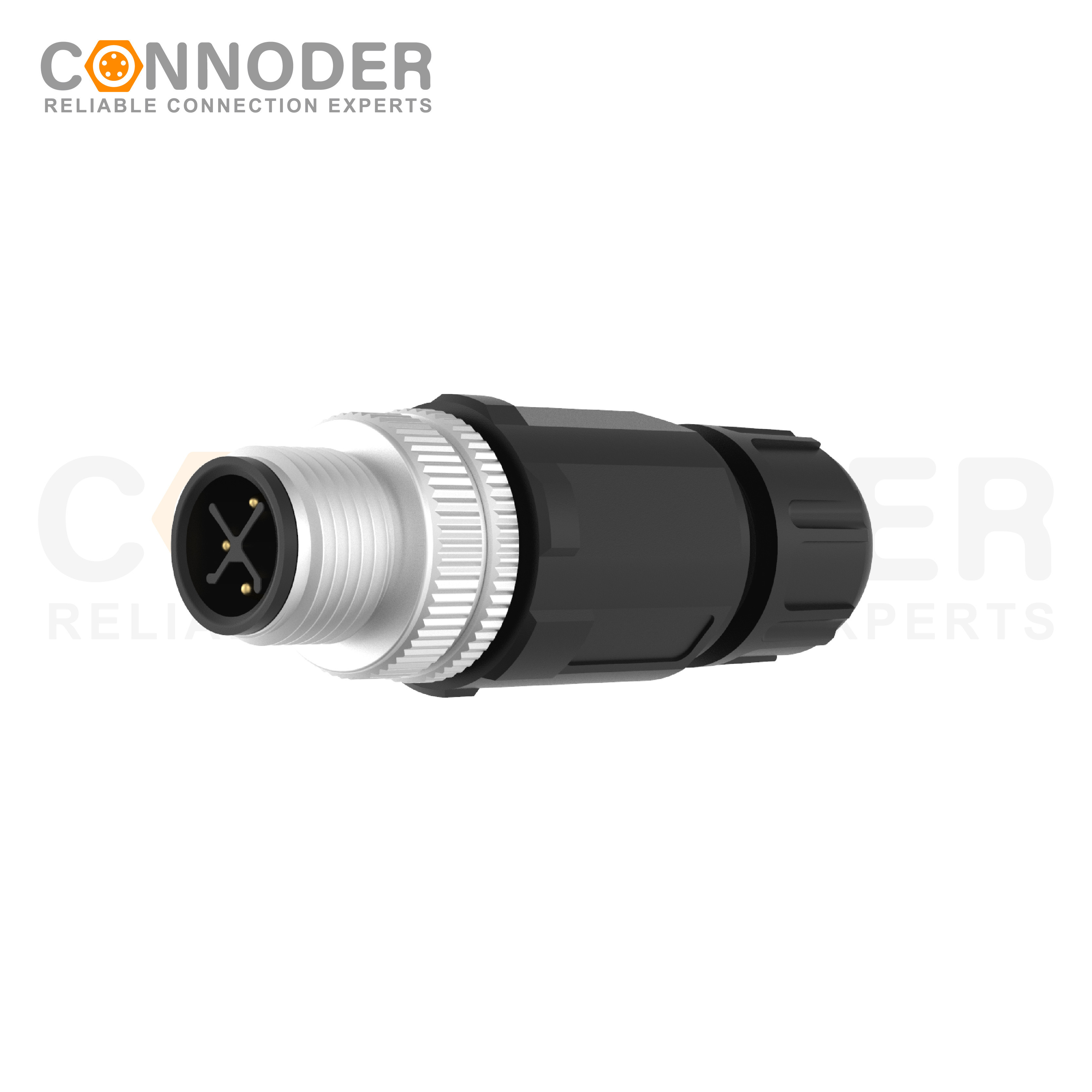 M12 S Male 4 Pin Circular Connector