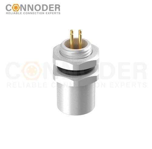 Wholesale M5 Female 3 Pin Circular Connector | Board Front Mount Female Socket PCB Style, Solder, Rear Fastened