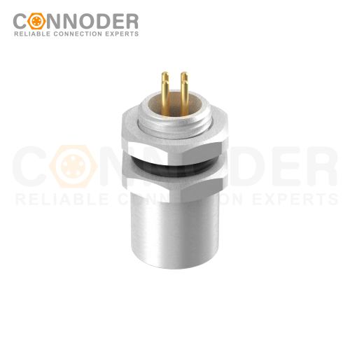 Wholesale M5 Female 3 Pin Circular Connector | Board Front Mount Female Socket PCB Style, Solder, Rear Fastened
