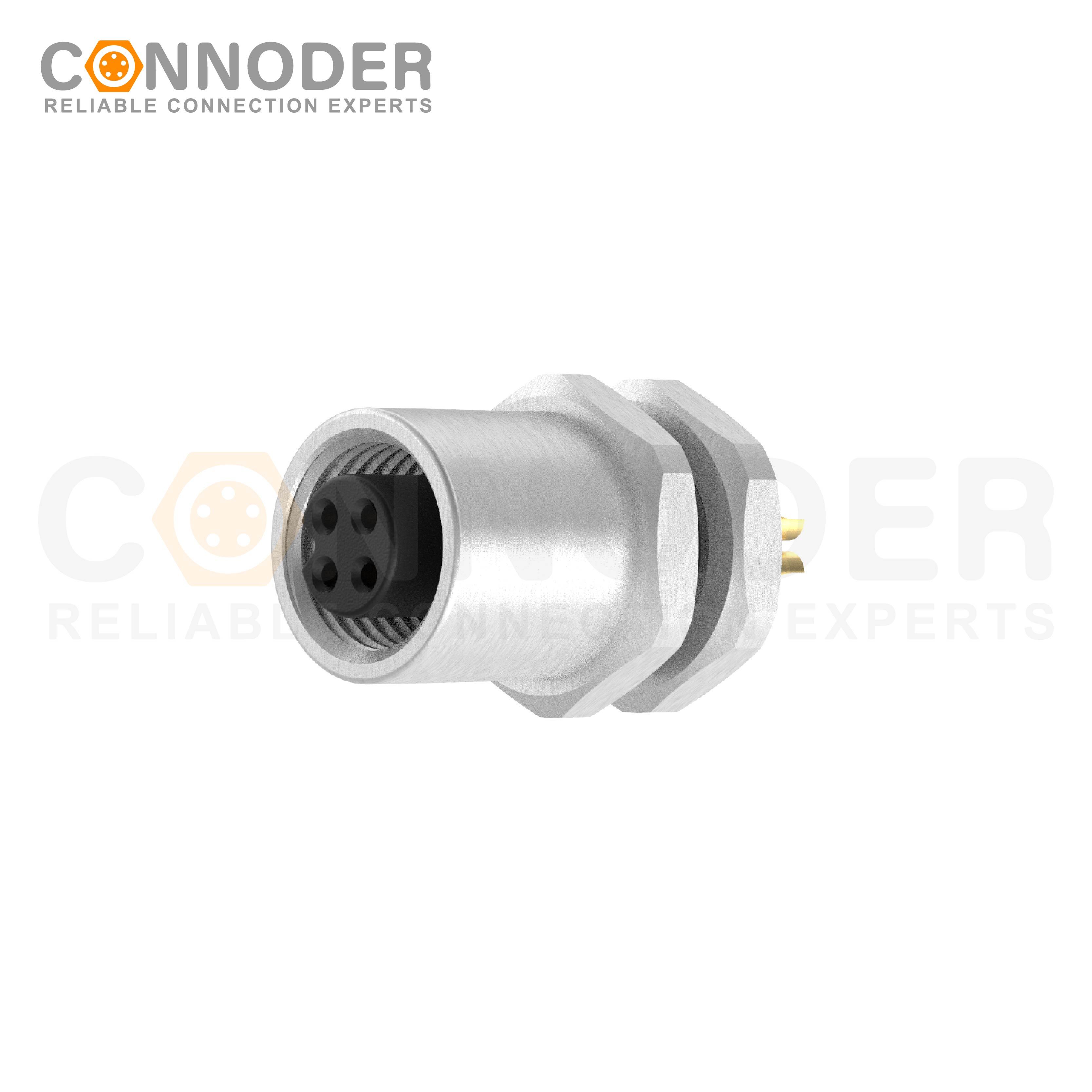 M5 Female 4 Pin Circular Connector