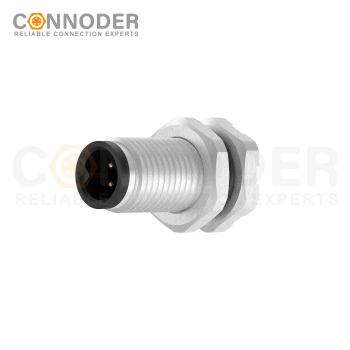 Wholesale M5 Male Circular Connector | Board Rear Mount Male Socket PCB Style, Solder, Front Fastened