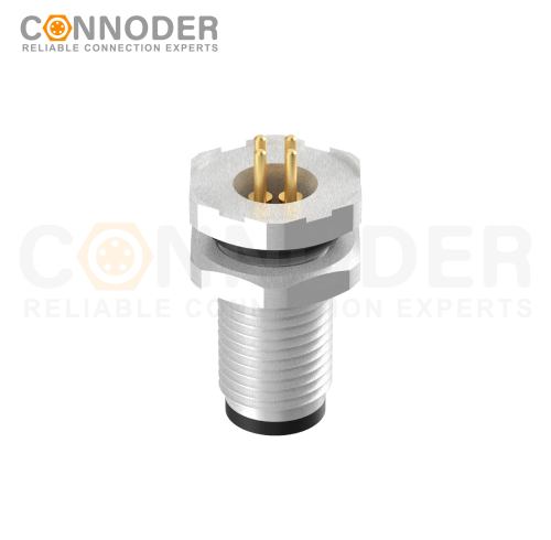 Wholesale M5 Male Circular Connector | Board Rear Mount Male Socket PCB Style, Solder, Front Fastened