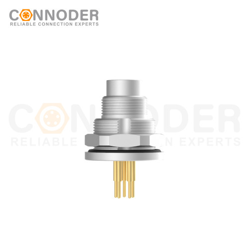High-Quality M9 Circular Connectors - Wholesale OEM/ODM Board Rear Mount Male Socket, PCB Solder Style, Front Fastened | Trusted Partner for Industrial Cable Connections