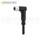 M5 Female Sensor Connecting-Right Angle Overmolded Cable,UL, PUR, black,Solder Connection,A code